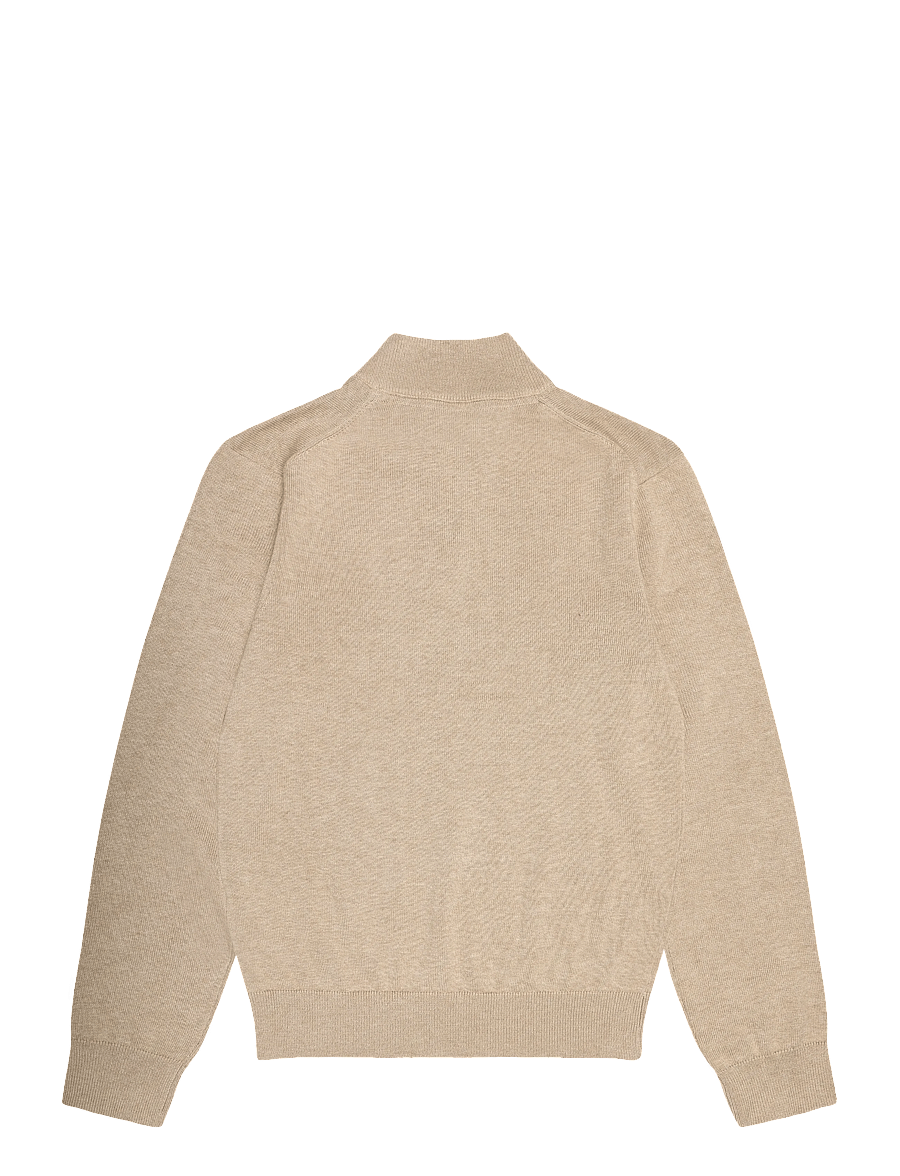 Gant Kids - Shield Cotton Half Zip Sweater - pullover - oat beige marl - 1