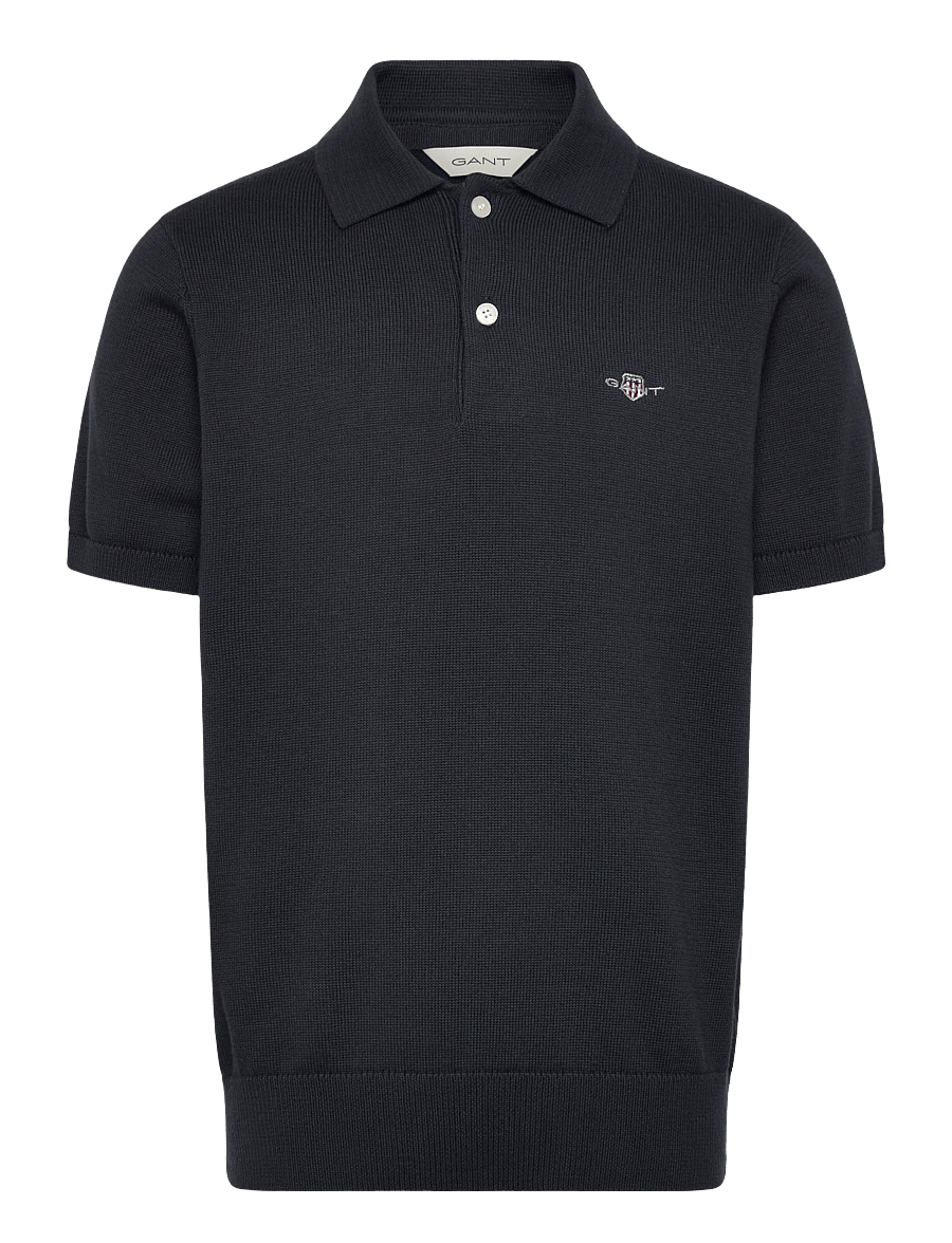 Gant Kids - Shield Knitted SS Polo - kurzärmelig - evening blue - 0