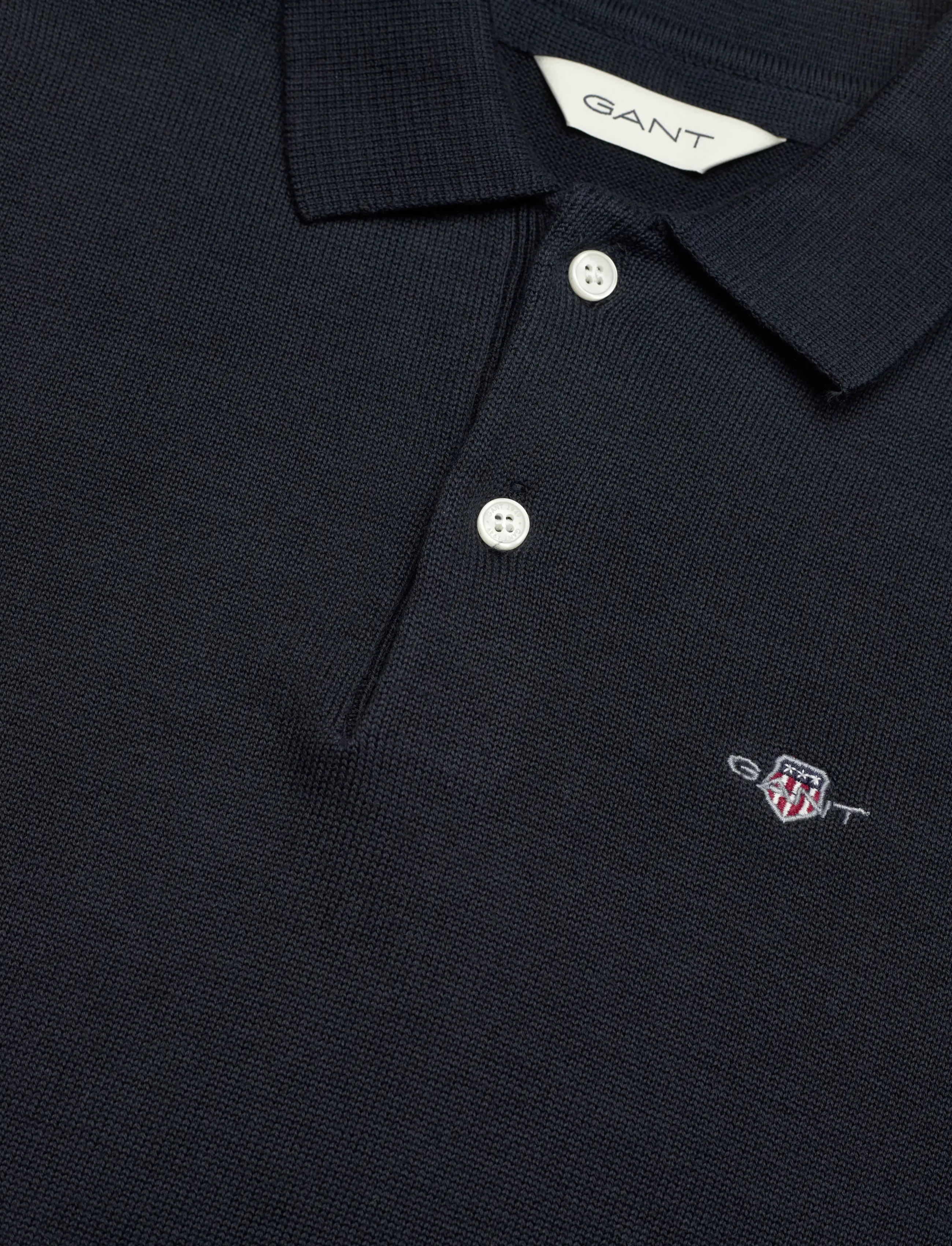 Gant Kids - Shield Knitted SS Polo - poloer - evening blue - 2