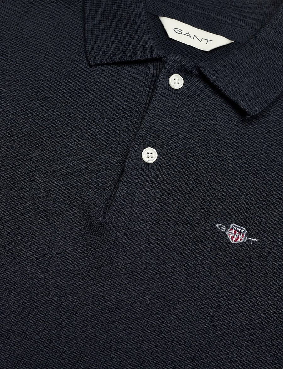 Gant Kids - Shield Knitted SS Polo - kurzärmelig - evening blue - 2