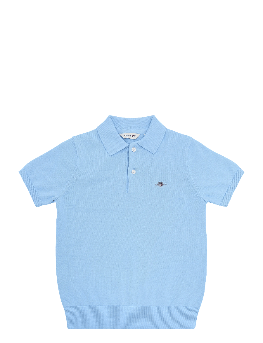 Gant Kids - Shield Knitted SS Polo - kurzärmelig - sky blue - 0