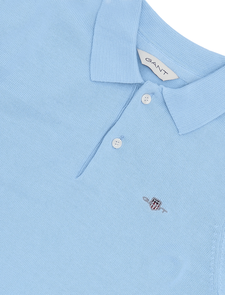 Gant Kids - Shield Knitted SS Polo - kurzärmelig - sky blue - 2
