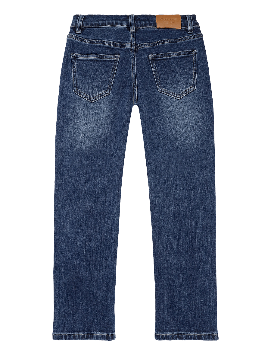 Gant Kids - Gant Straight Fit Jean - regular jeans - mid wash - 1