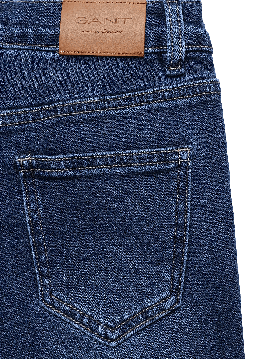 Gant Kids - Gant Straight Fit Jean - regular jeans - mid wash - 3
