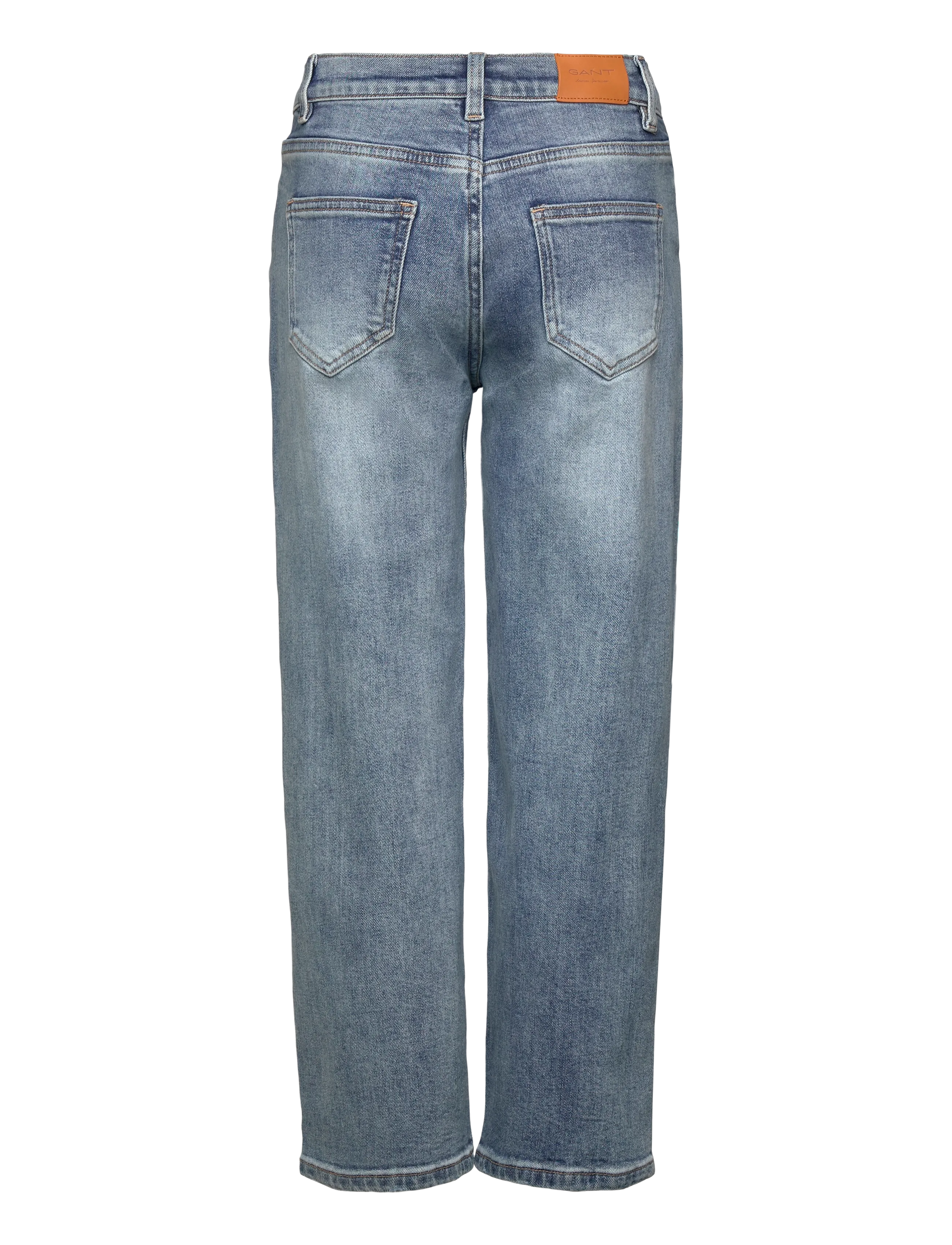Gant Kids - Gant Relaxed Fit Jean - loose jeans - worn wash - 1