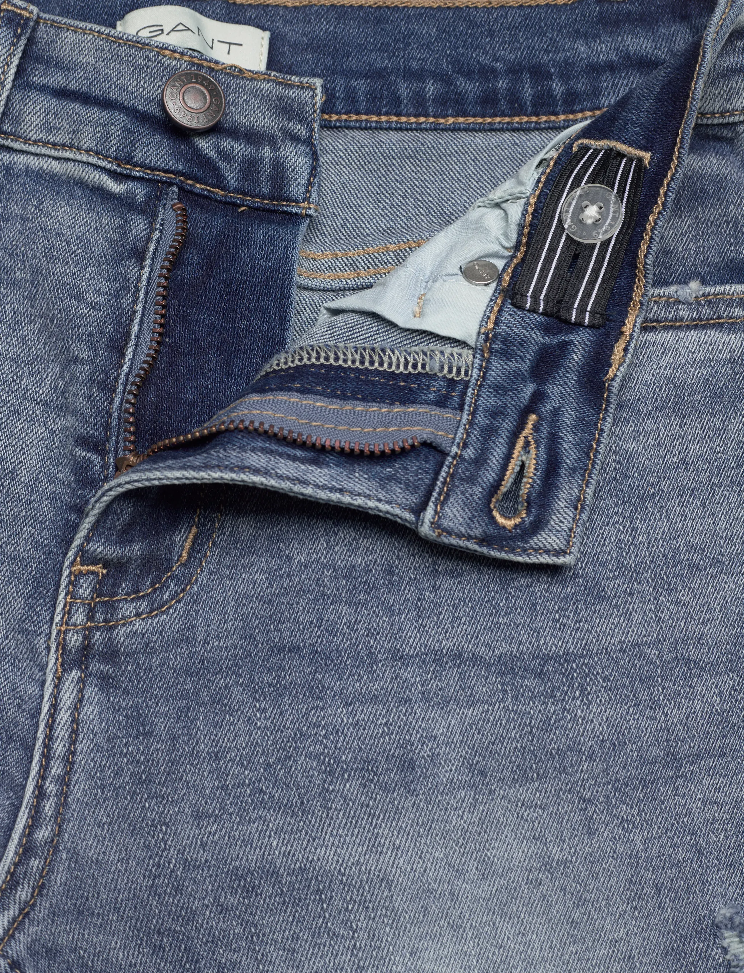 Gant Kids - Gant Relaxed Fit Jean - loose jeans - worn wash - 3