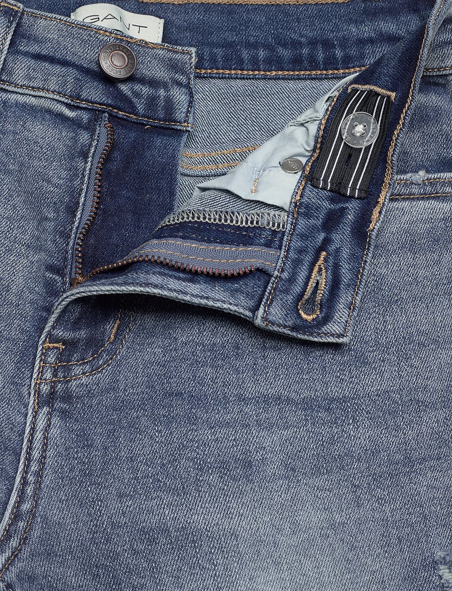Gant Kids - Gant Relaxed Fit Jean - loose jeans - worn wash - 3