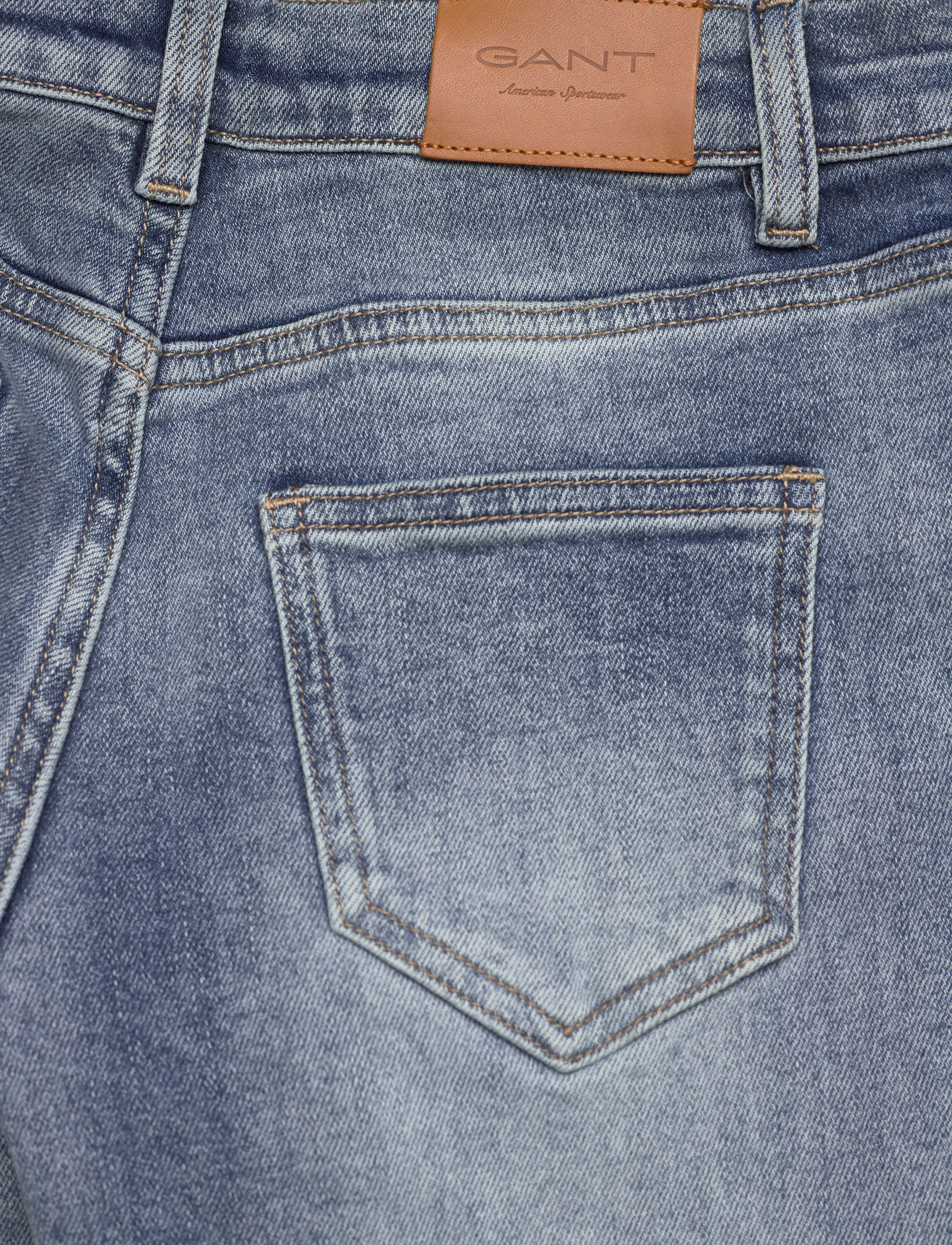 Gant Kids - Gant Relaxed Fit Jean - loose jeans - worn wash - 4