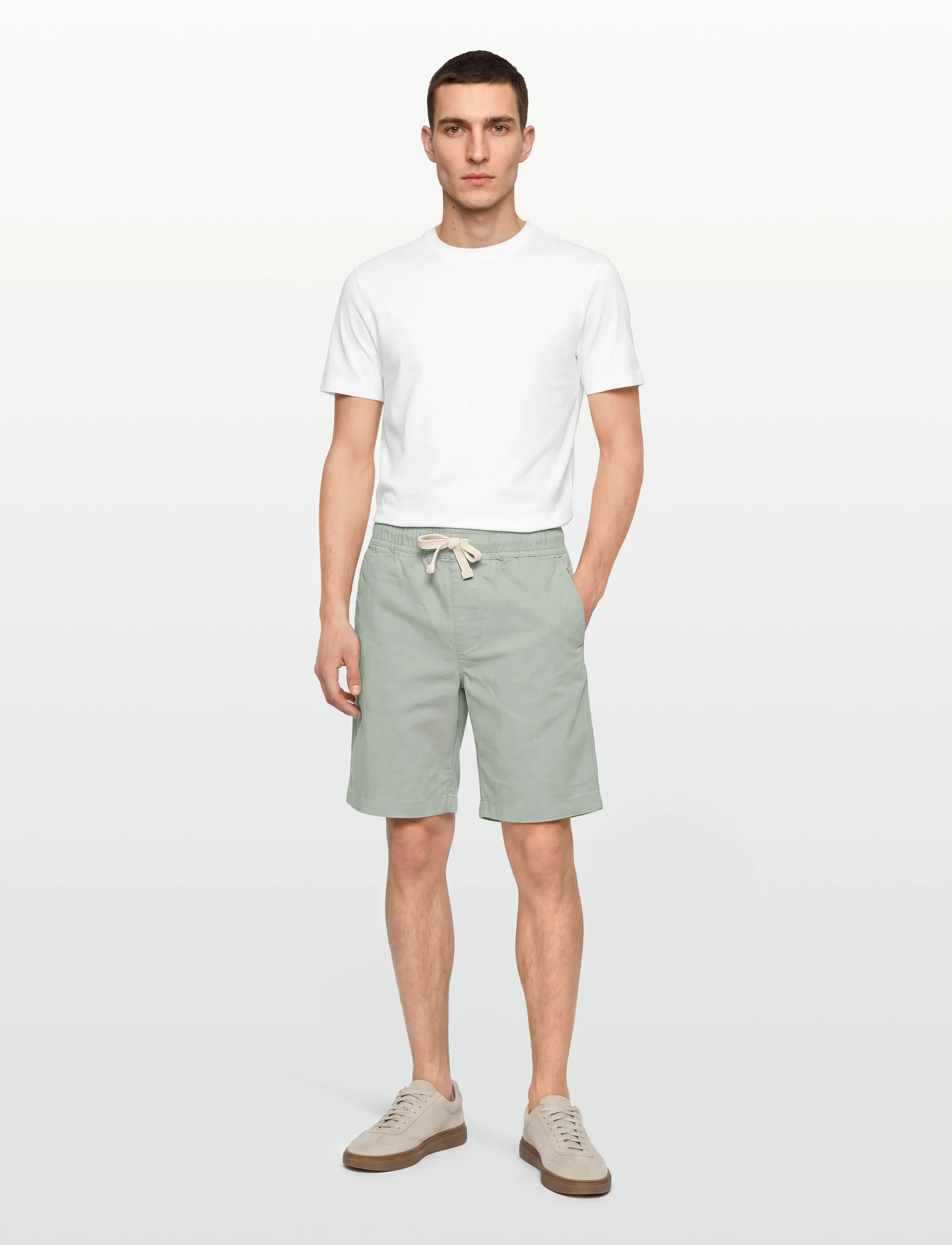 Gant Kids Gant Chino Drawstring Short - Shorts - CERAMIC GREY / grey