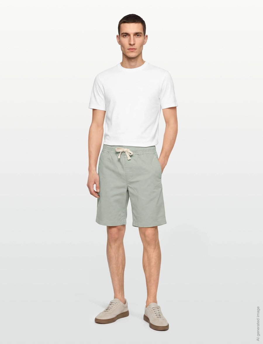 Gant Kids - Gant Chino Drawstring Short - casual shorts - ceramic grey - 0