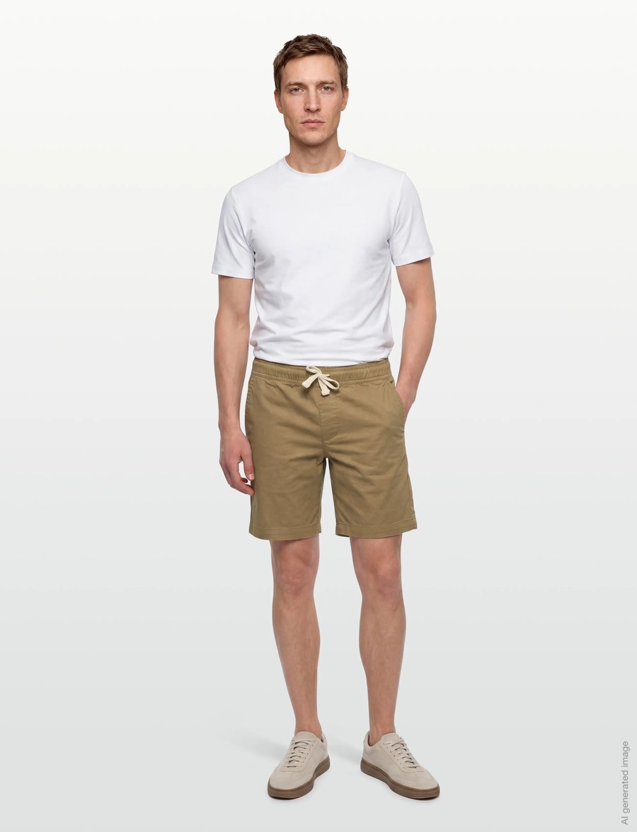 Gant Kids - Gant Chino Drawstring Short - casual shorts - dark khaki - 0