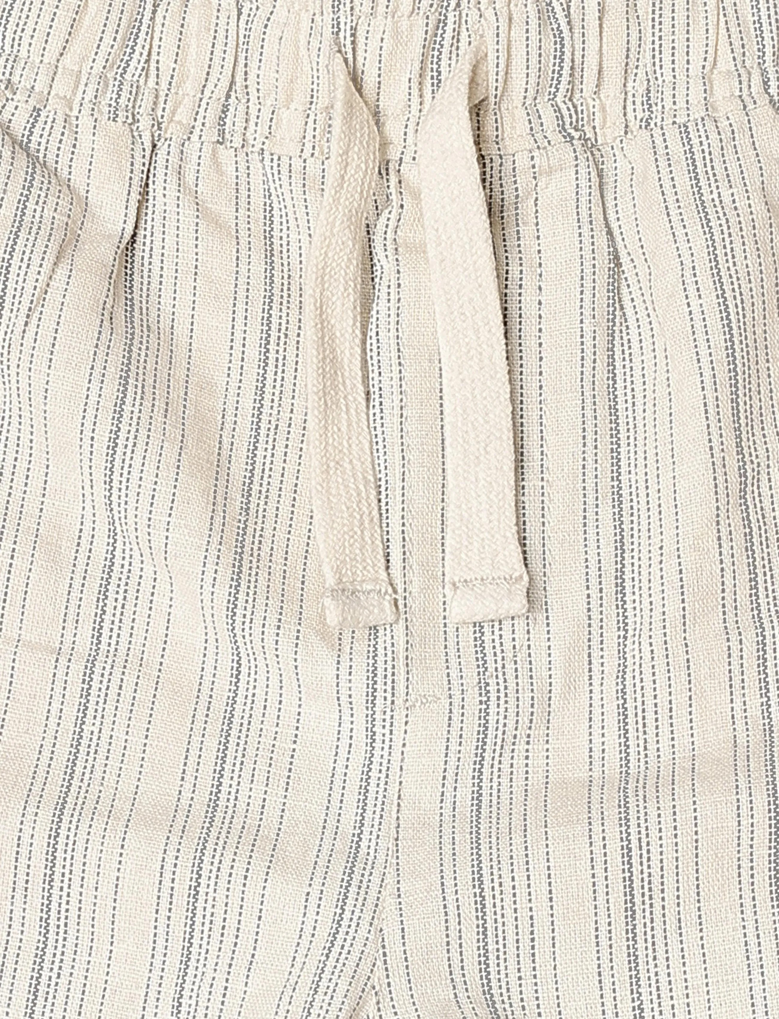 Gant Kids - Striped Linen Drawstring Shorts - creamed white - 2