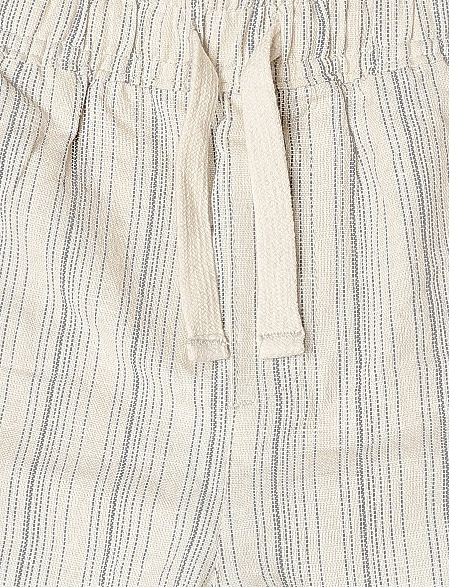 Gant Kids - Striped Linen Drawstring Shorts - casual shorts - creamed white - 2