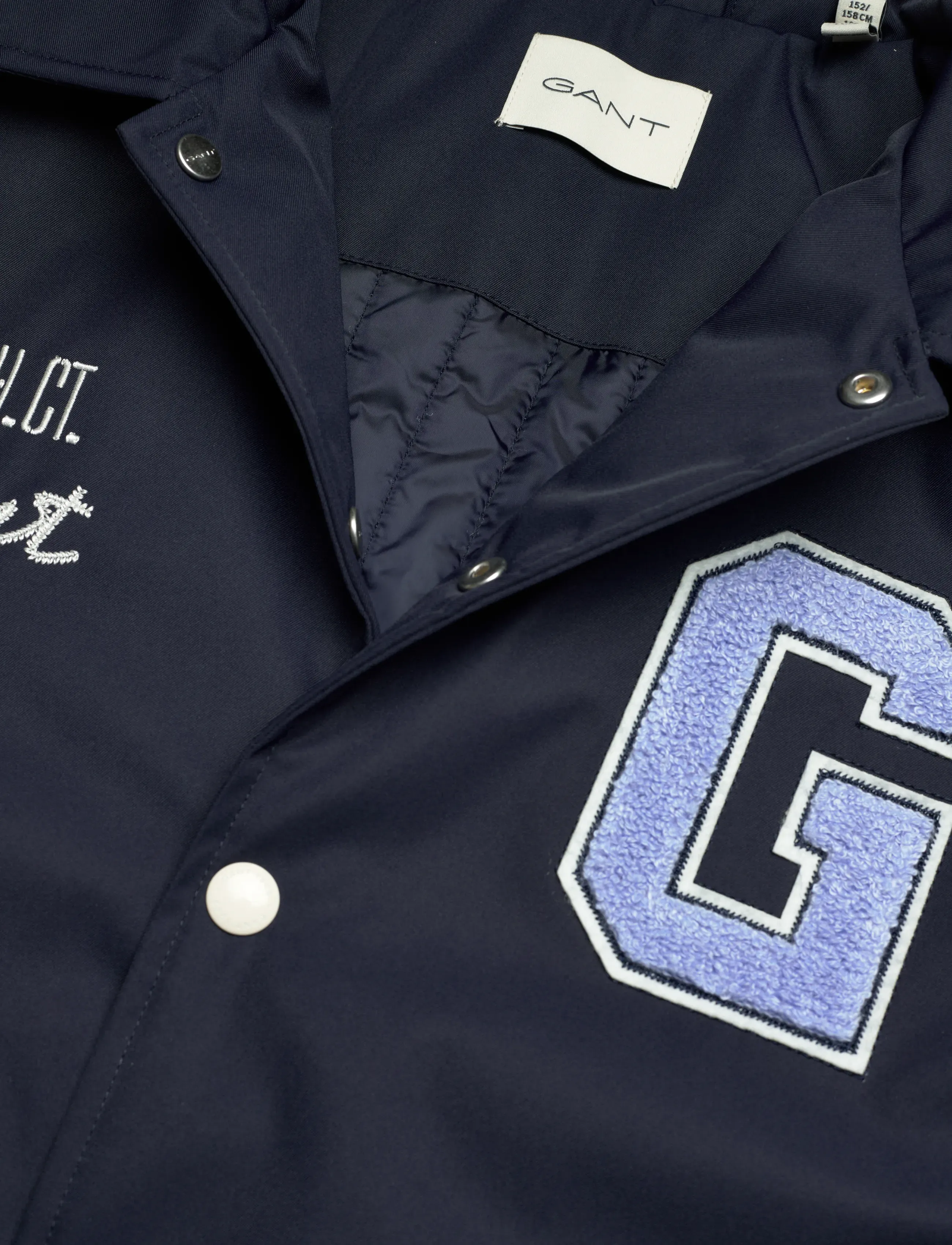 Gant Kids - Graphic Varsity Jacket - vårjakker - evening blue - 2