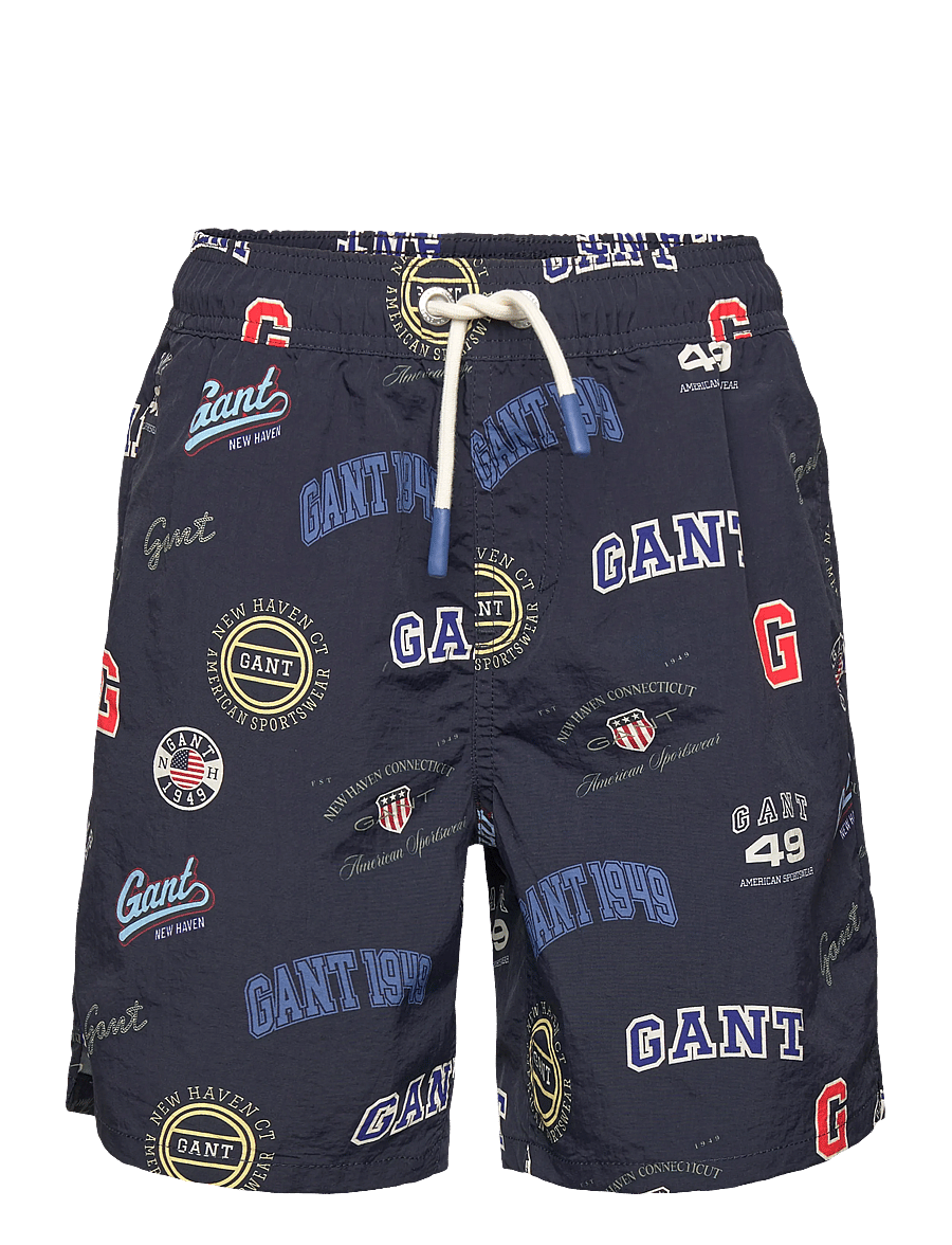 Gant Kids - Collegiate AOP Swimshort - badebukser - evening blue - 0