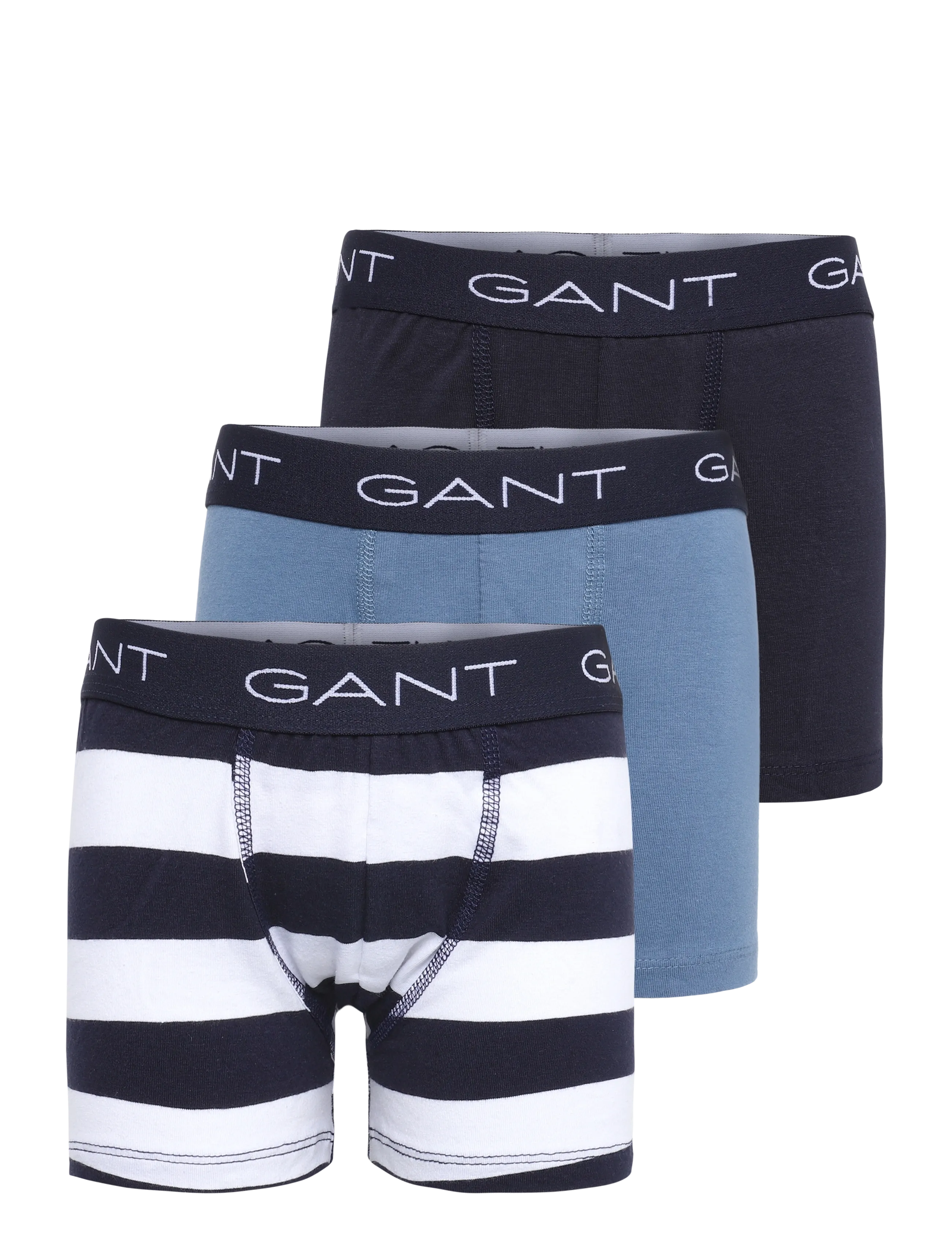 Gant Kids 3 Pack Stripe Boxer Briefs - Op til 25% - EVENING BLUE / navy