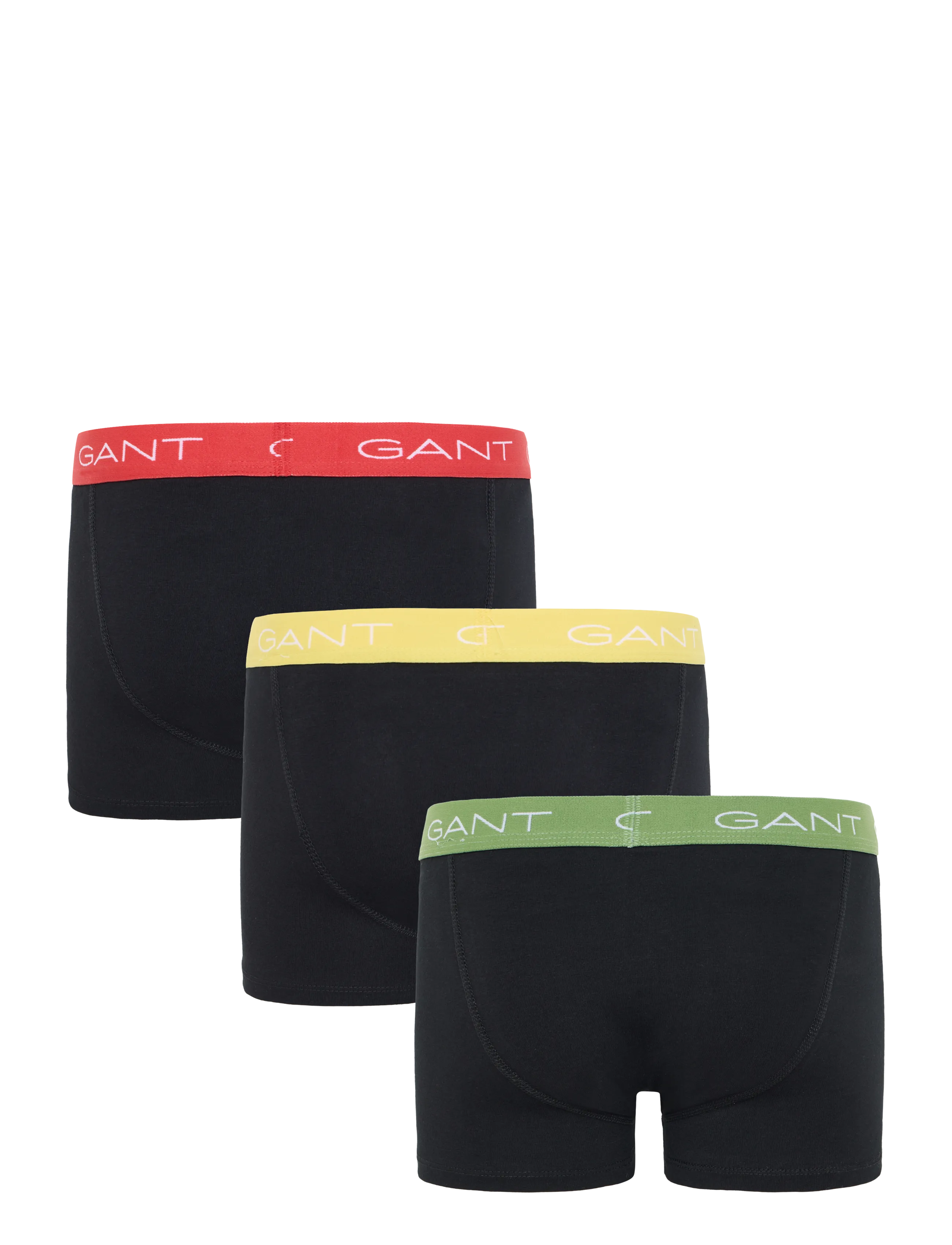 Gant Kids - 3 Pack Contrast Waistband Boxer Briefs - underbukser - black - 1