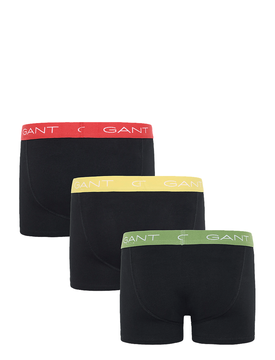 Gant Kids - 3 Pack Contrast Waistband Boxer Briefs - unterhosen - black - 1