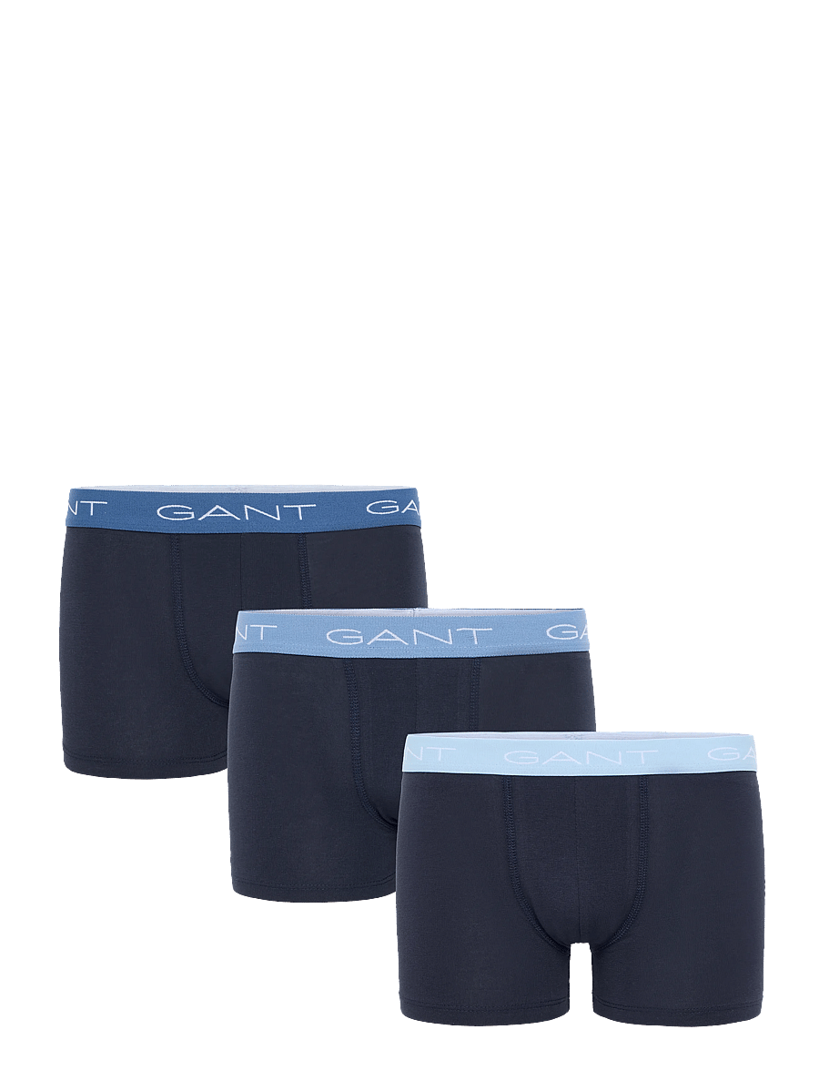 Gant Kids - 3 Pack Contrast Waistband Boxer Briefs - unterhosen - evening blue - 1