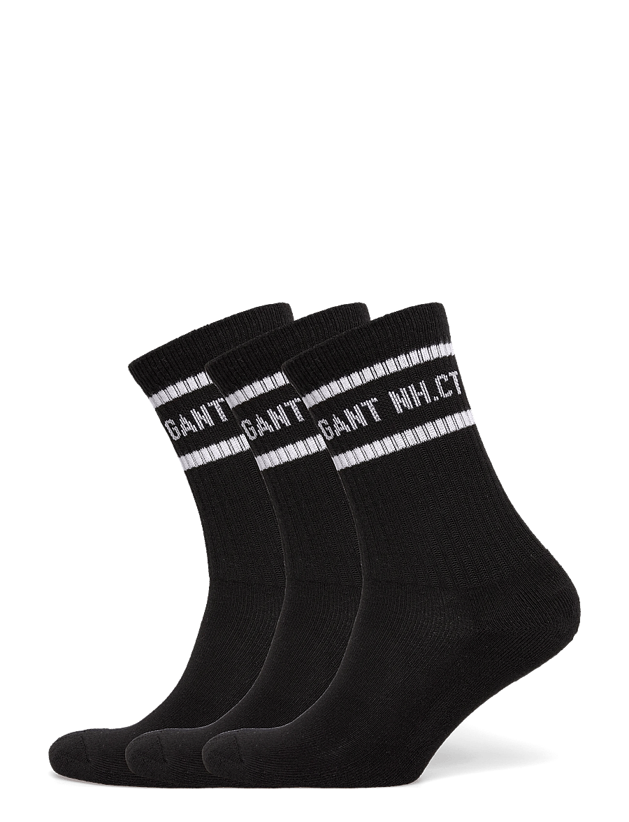 Gant Kids - Stripe 3 Pack Sport Socks - strümpfe - black - 0