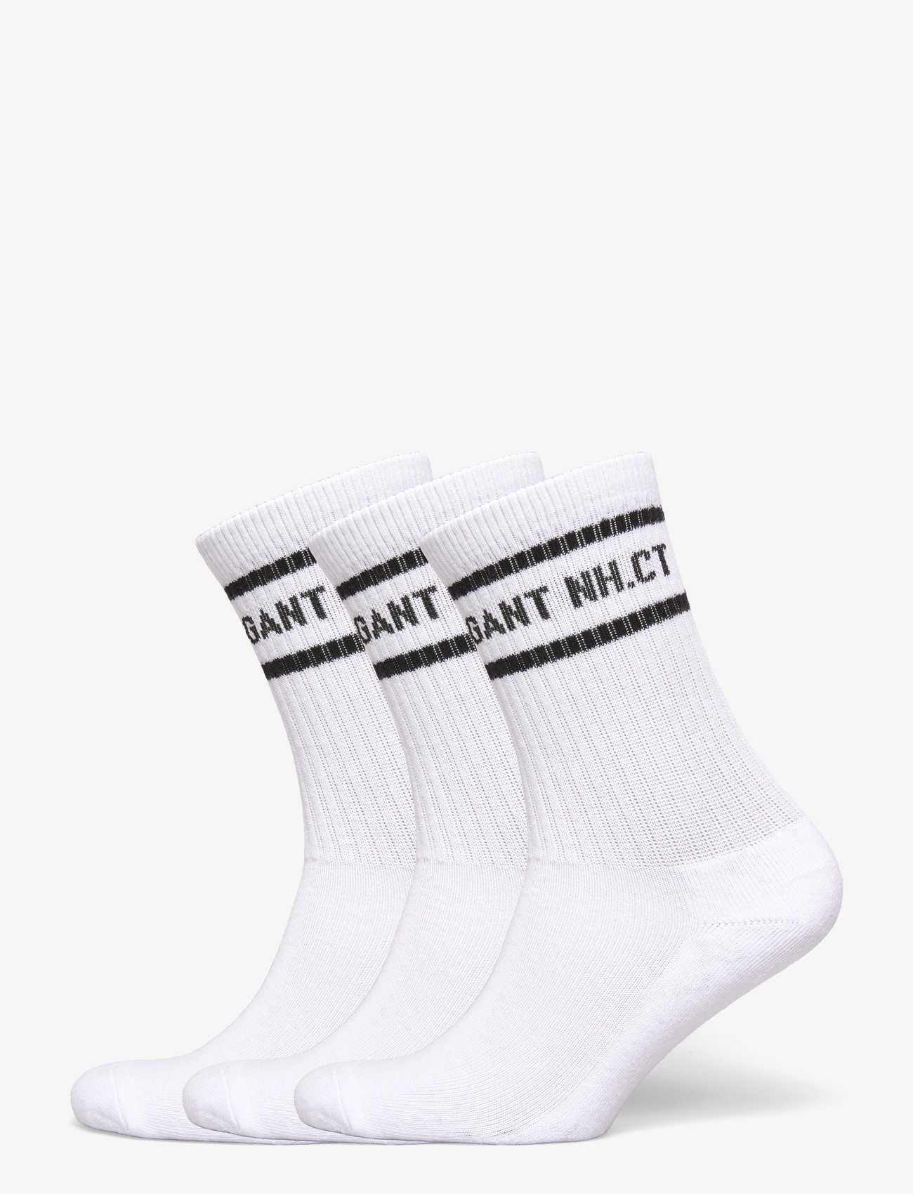 Gant Kids - Stripe 3 Pack Sport Socks - strømper - white - 0
