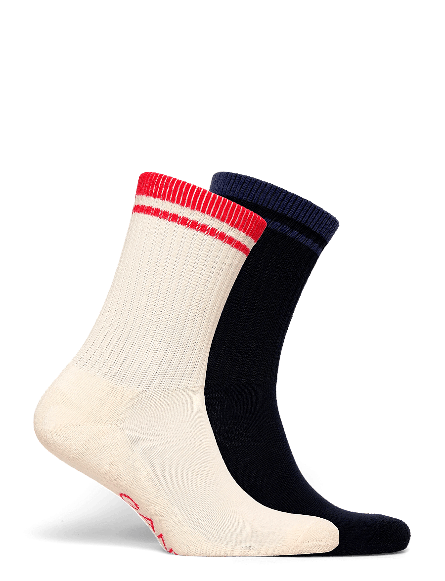 Gant Kids - 2 Pack Tipped G Sports Sock - strømper - evening blue - 1