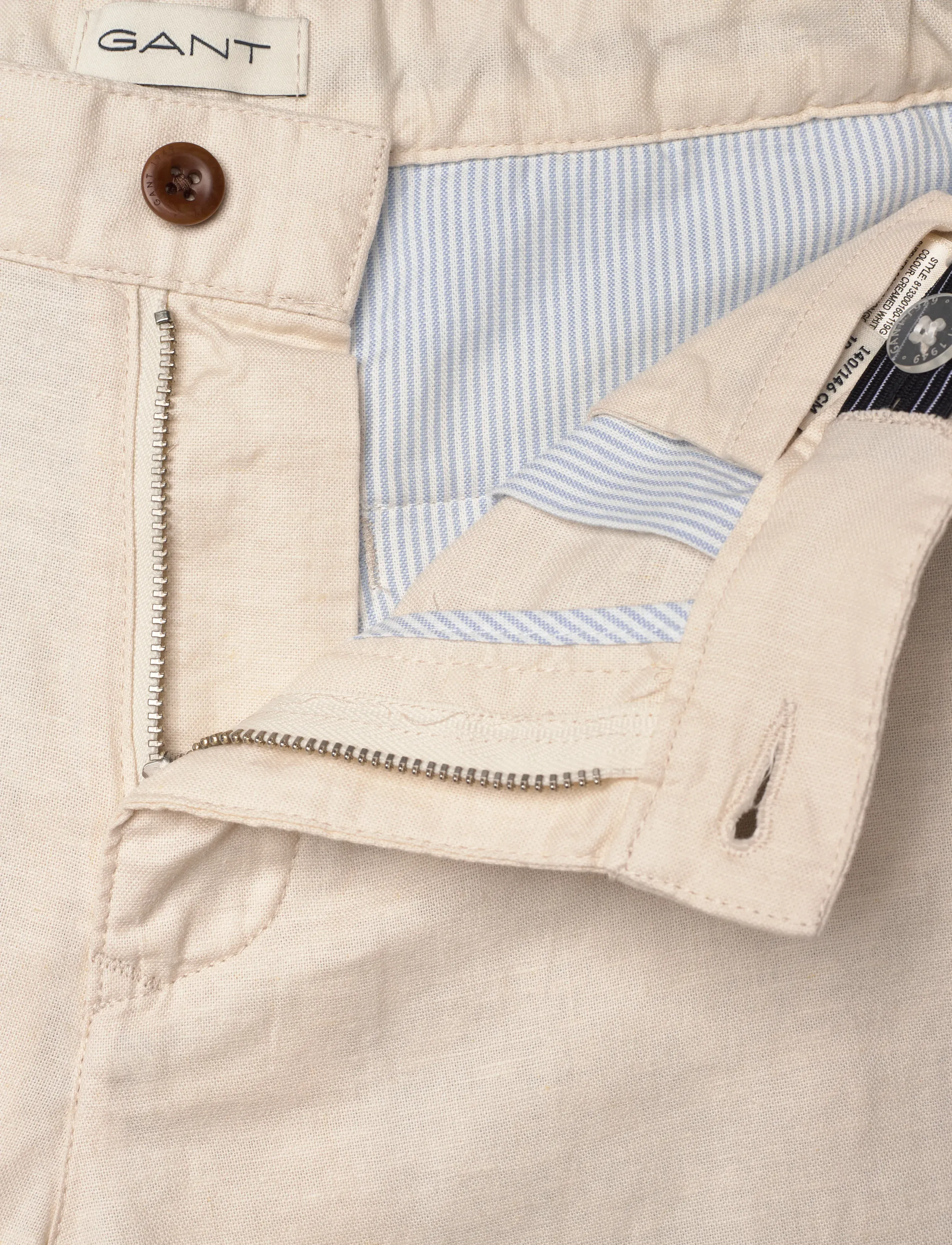 Gant Kids - Gant Shield Linen Blend Shorts - casual shorts - creamed white - 3