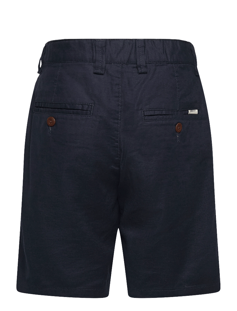 Gant Kids - Gant Shield Linen Blend Shorts - casual shorts - marine - 1