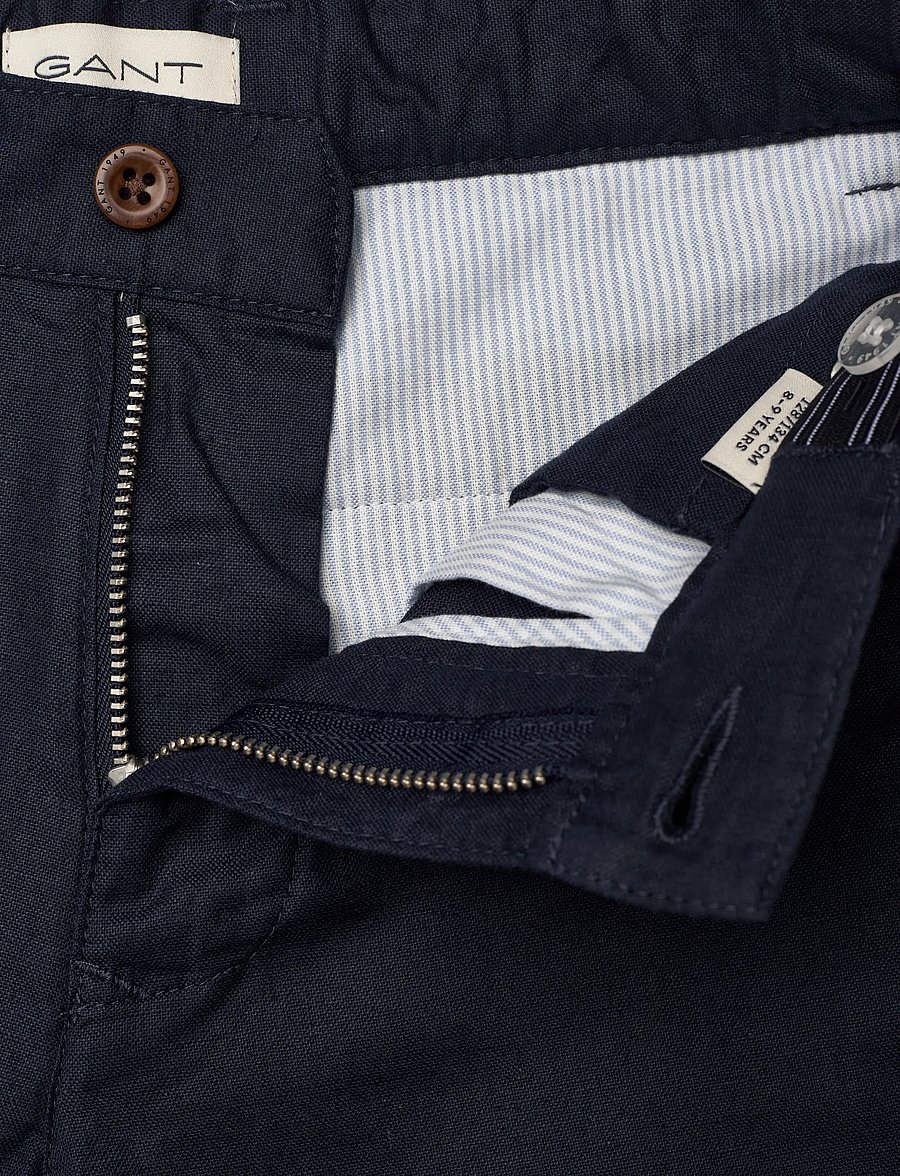 Gant Kids - Gant Shield Linen Blend Shorts - lühikesed vabaajapüksid - marine - 3
