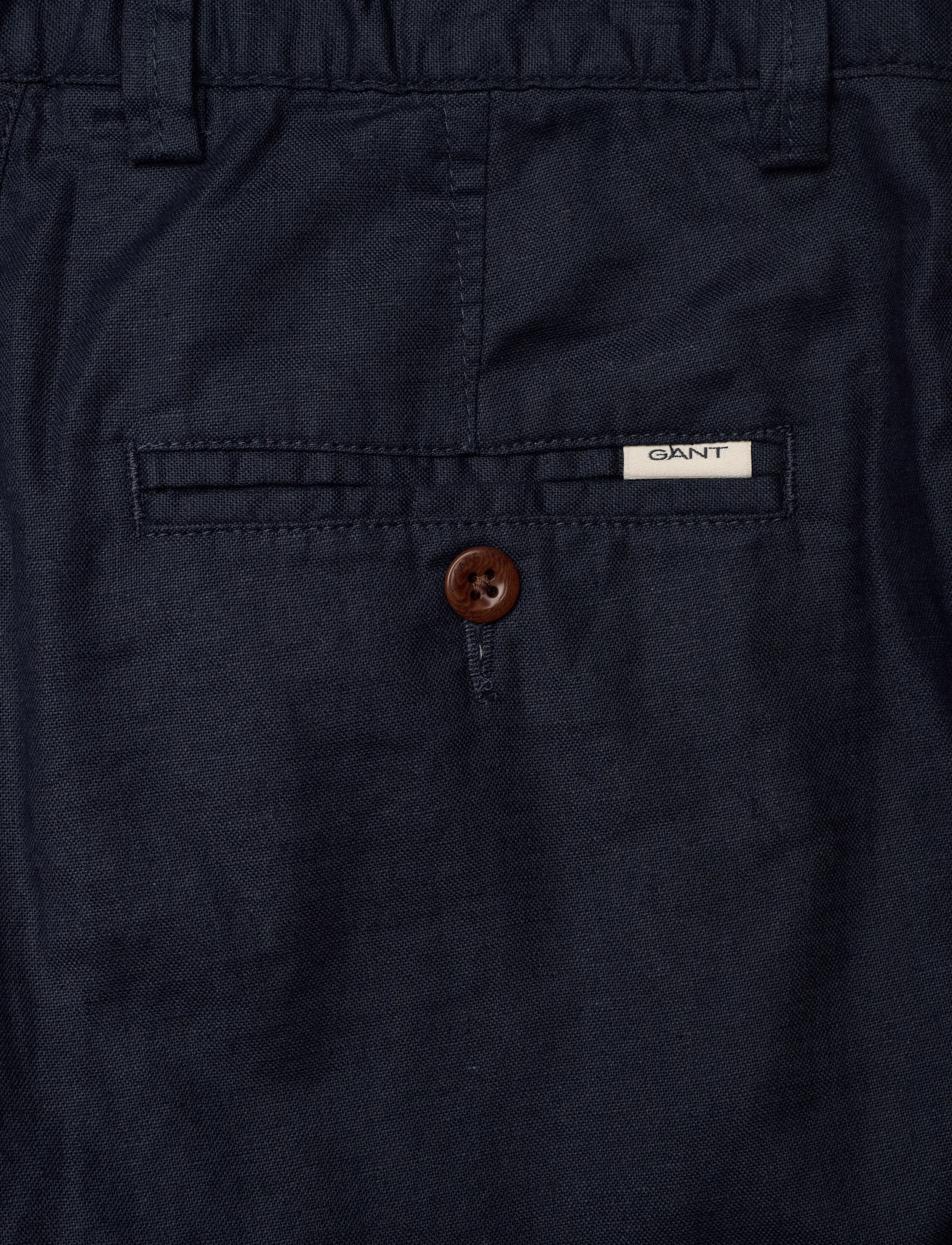 Gant Kids - Gant Shield Linen Blend Shorts - casual shorts - marine - 4