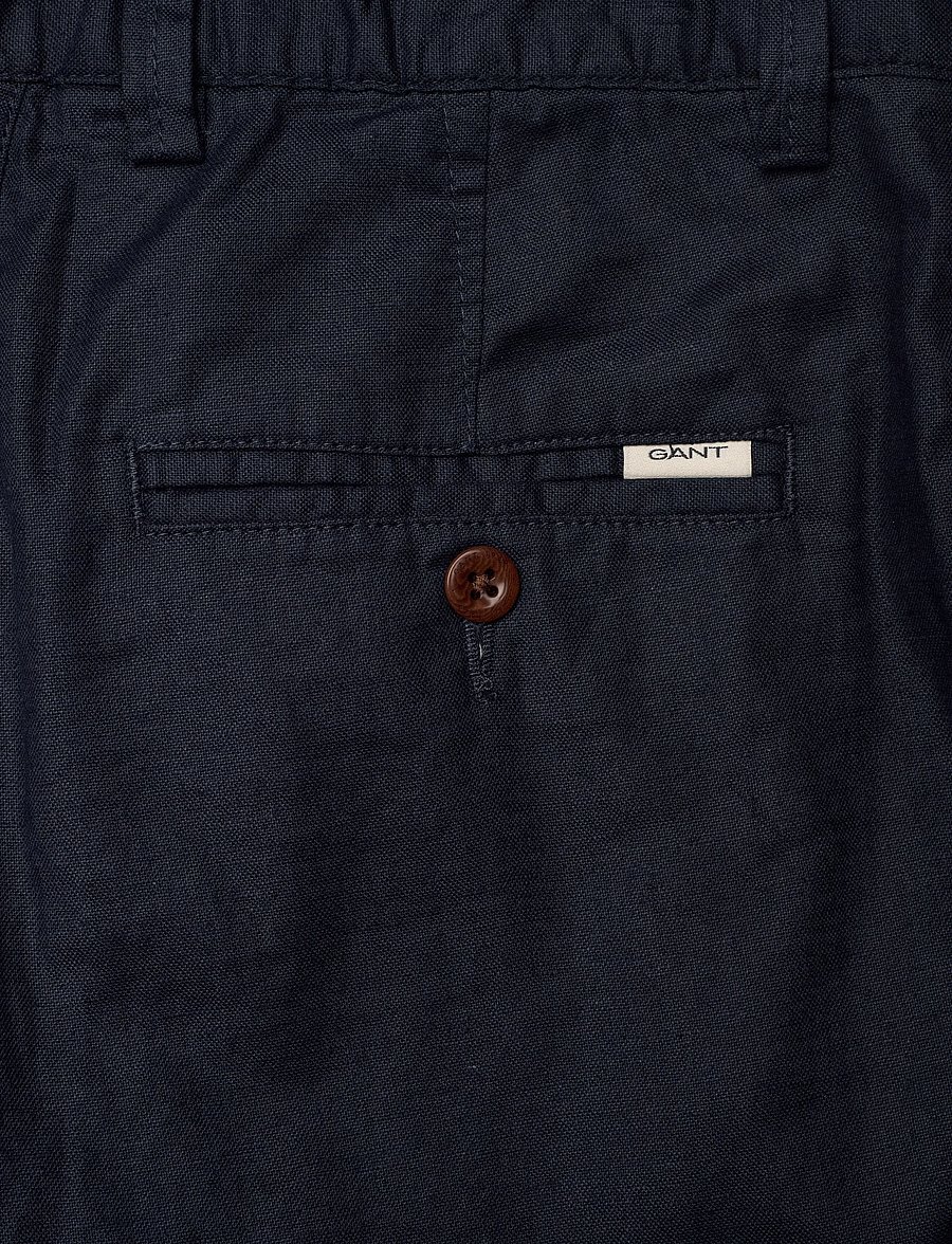 Gant Kids - Gant Shield Linen Blend Shorts - lühikesed vabaajapüksid - marine - 4
