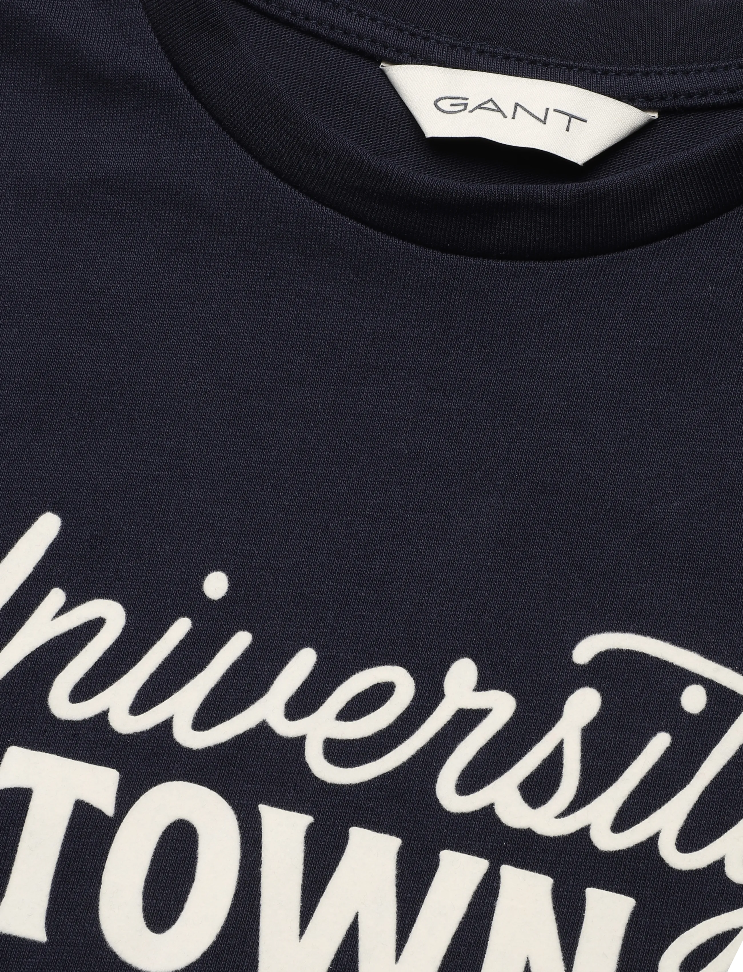Gant Kids - University Town SS T-Shirt - kortärmade t-shirts - evening blue - 2