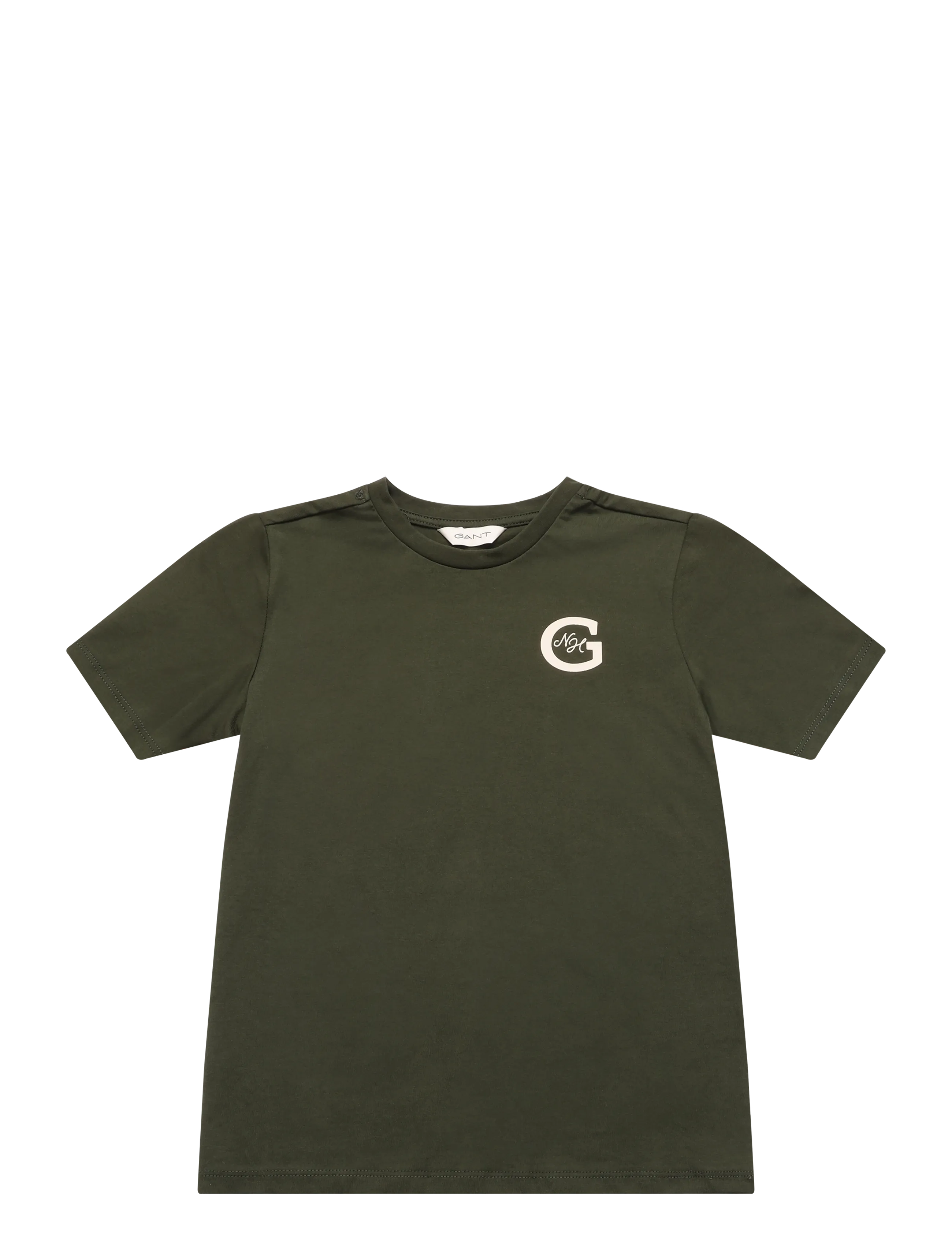 Gant Kids New Haven T-Shirt - Kortärmade t-shirts - DARK MOSS GREEN / green