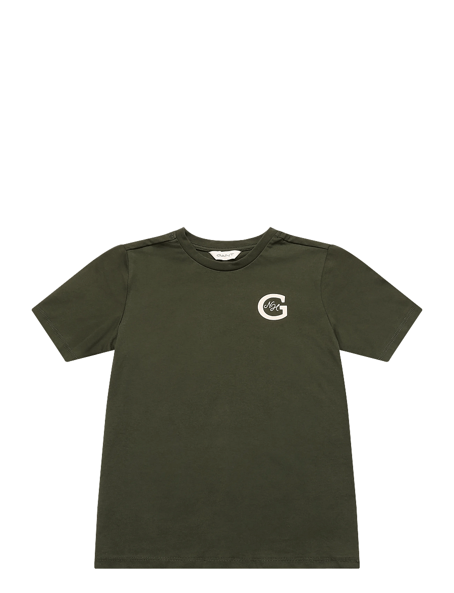 Gant Kids - New Haven T-Shirt - lühikeste varrukatega t-särgid - dark moss green - 0