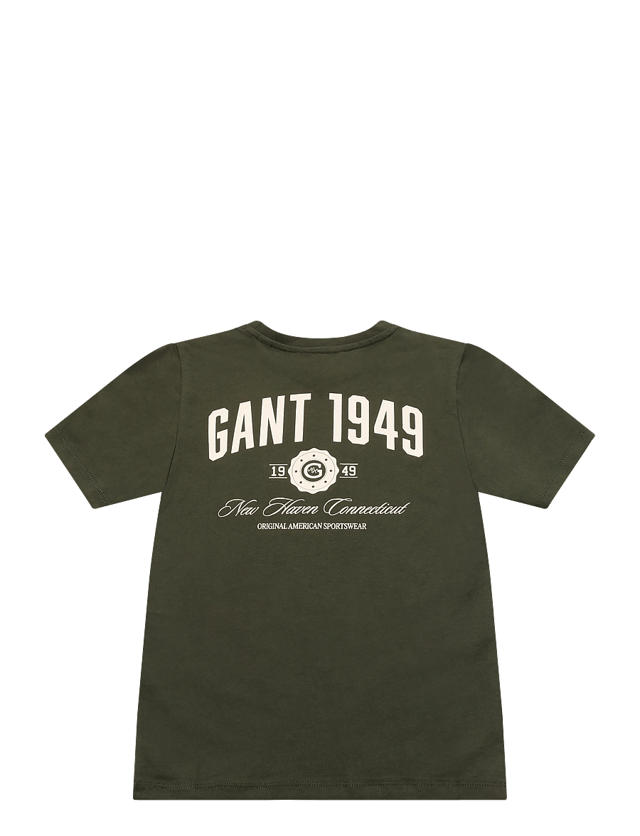 Gant Kids - New Haven T-Shirt - lühikeste varrukatega t-särgid - dark moss green - 1