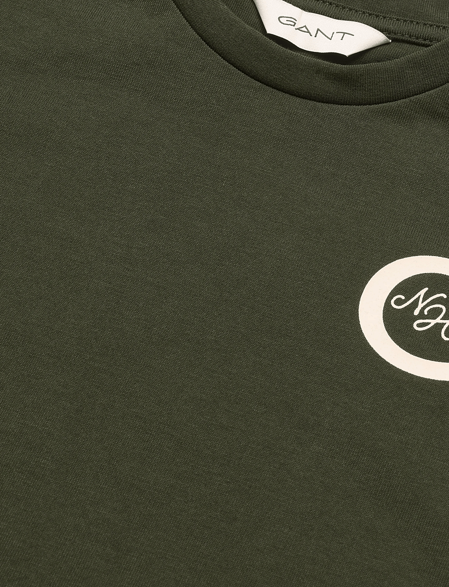 Gant Kids - New Haven T-Shirt - lühikeste varrukatega t-särgid - dark moss green - 2
