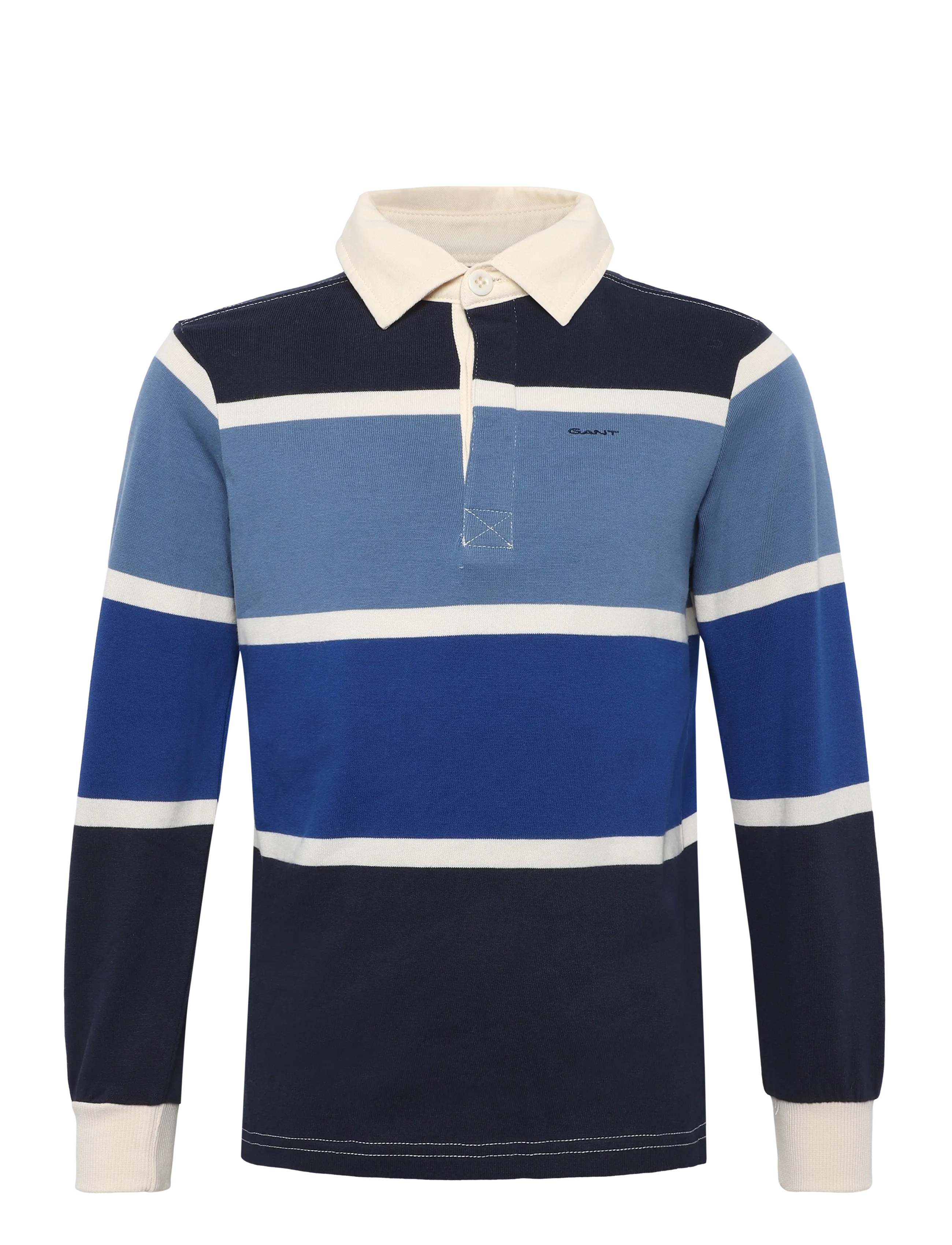 Gant Kids Striped Script Graphic Rugger - Kleidung - EVENING BLUE / navy