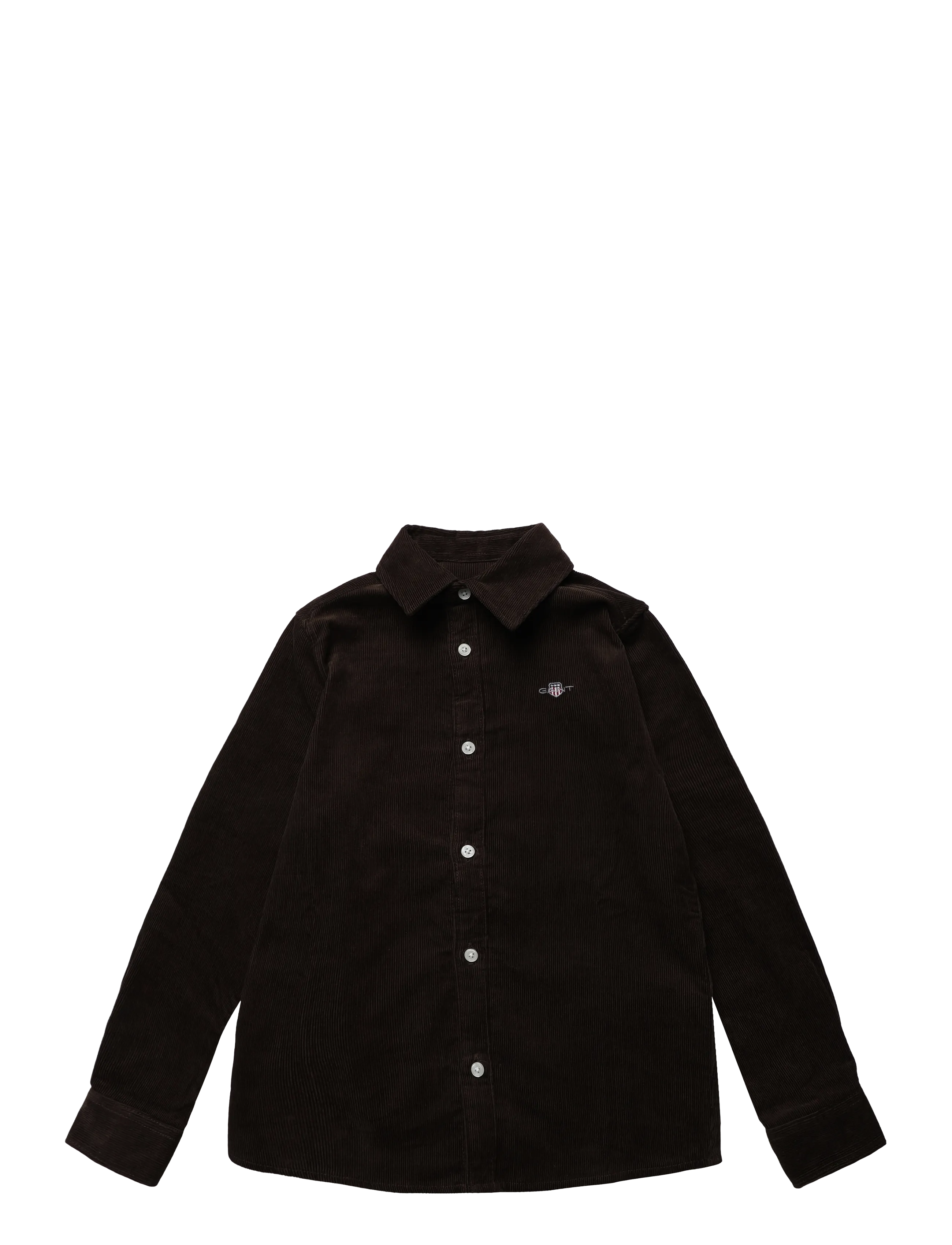 Gant Kids Corduroy LS Shirt - Teens 140-176 - SHADOW BROWN / brown