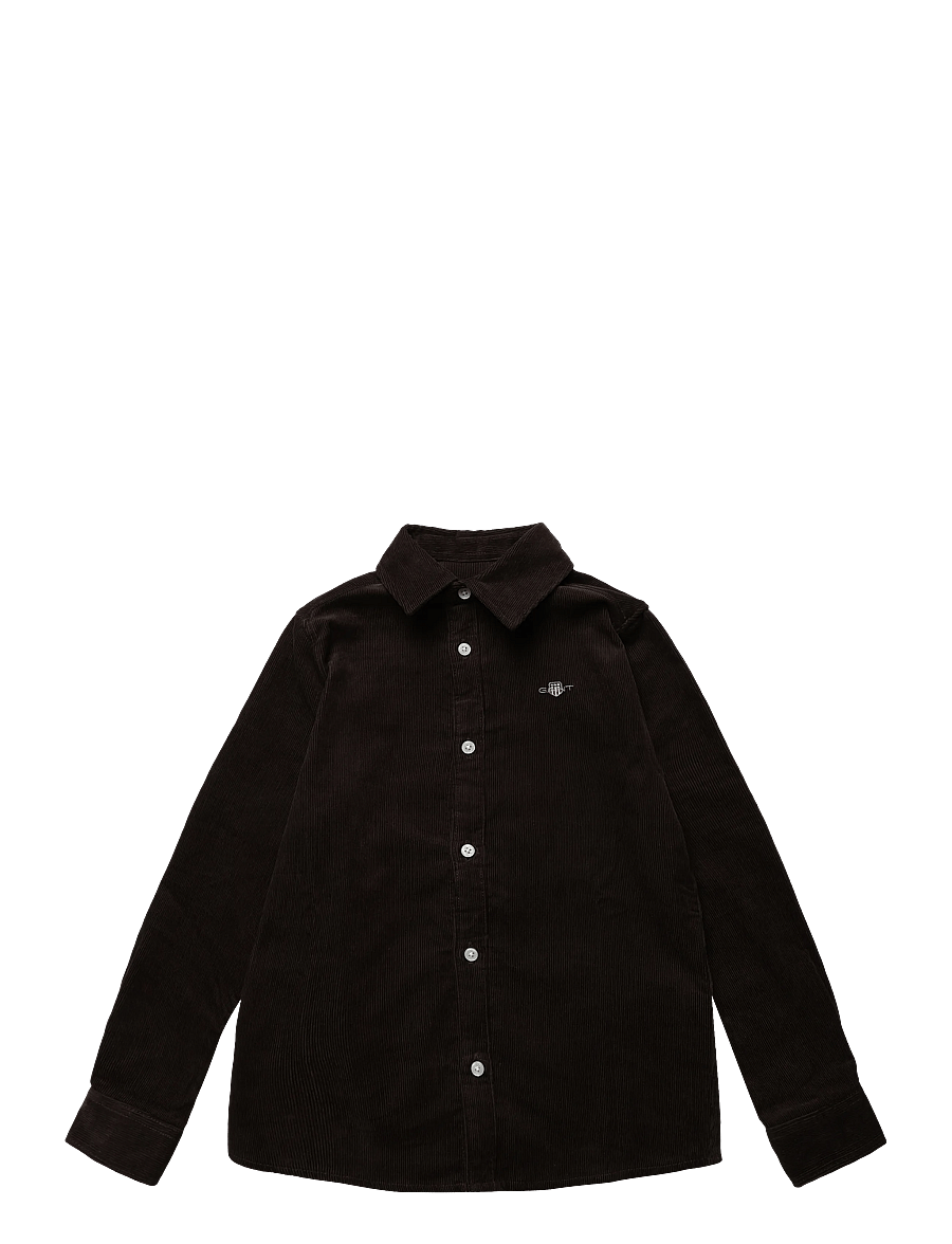 Gant Kids - Corduroy LS Shirt - langärmlige hemden - shadow brown - 0