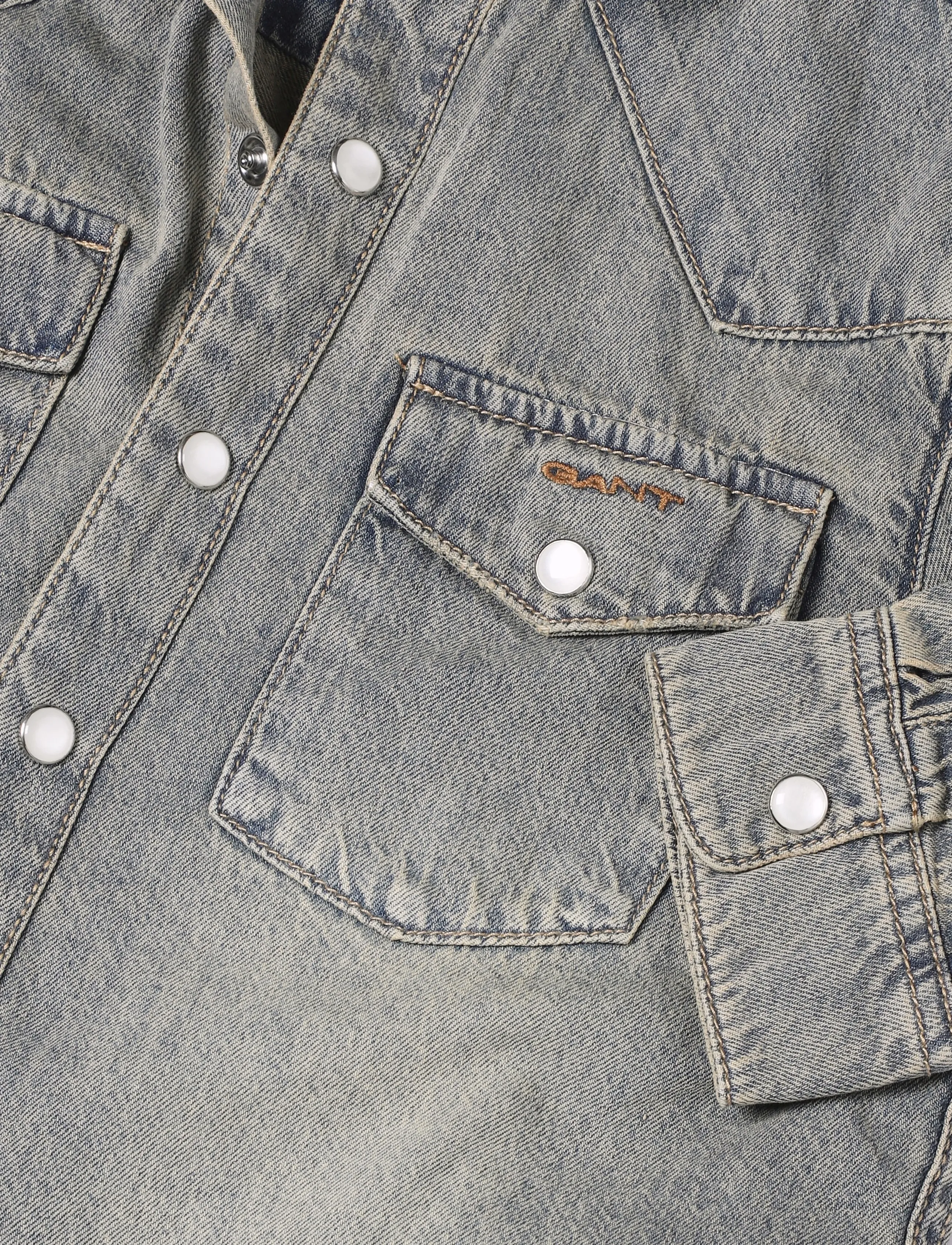 Gant Kids - Vintage Look Overshirt - grey tint wash - 3