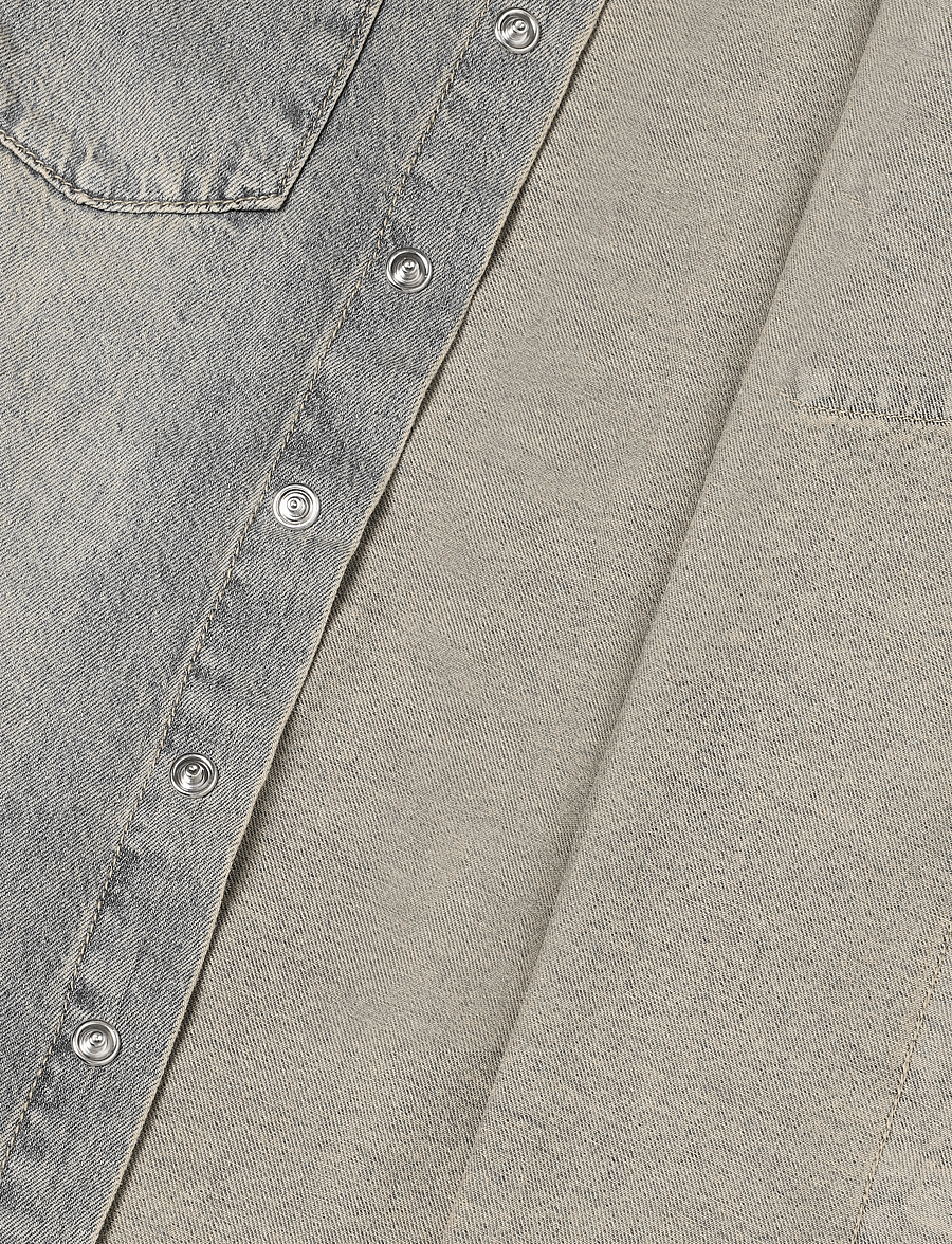 Gant Kids - Vintage Look Overshirt - langærmede skjorter - grey tint wash - 4
