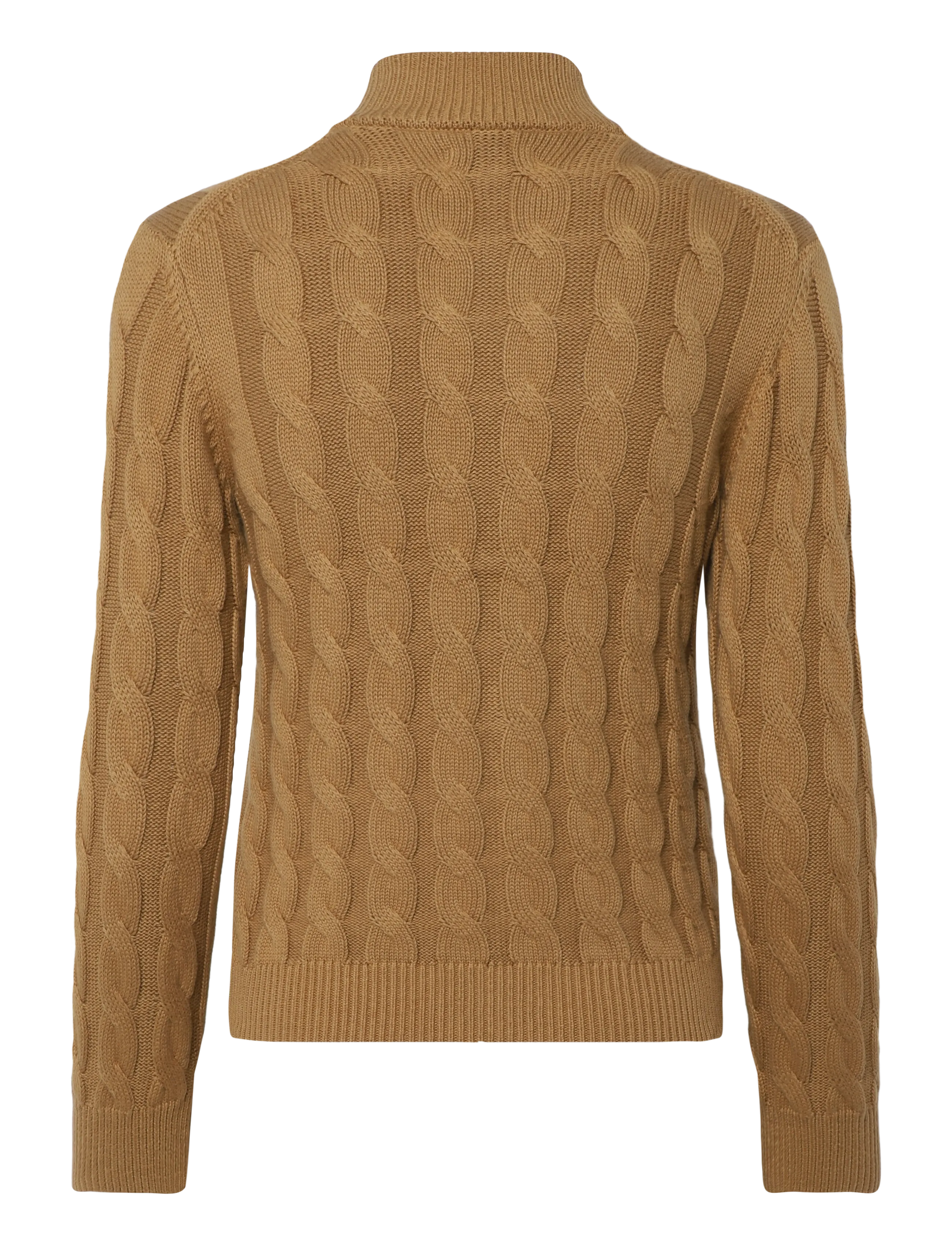 Gant Kids - Shield Cotton Cable Zip Sweater - roasted walnut - 1