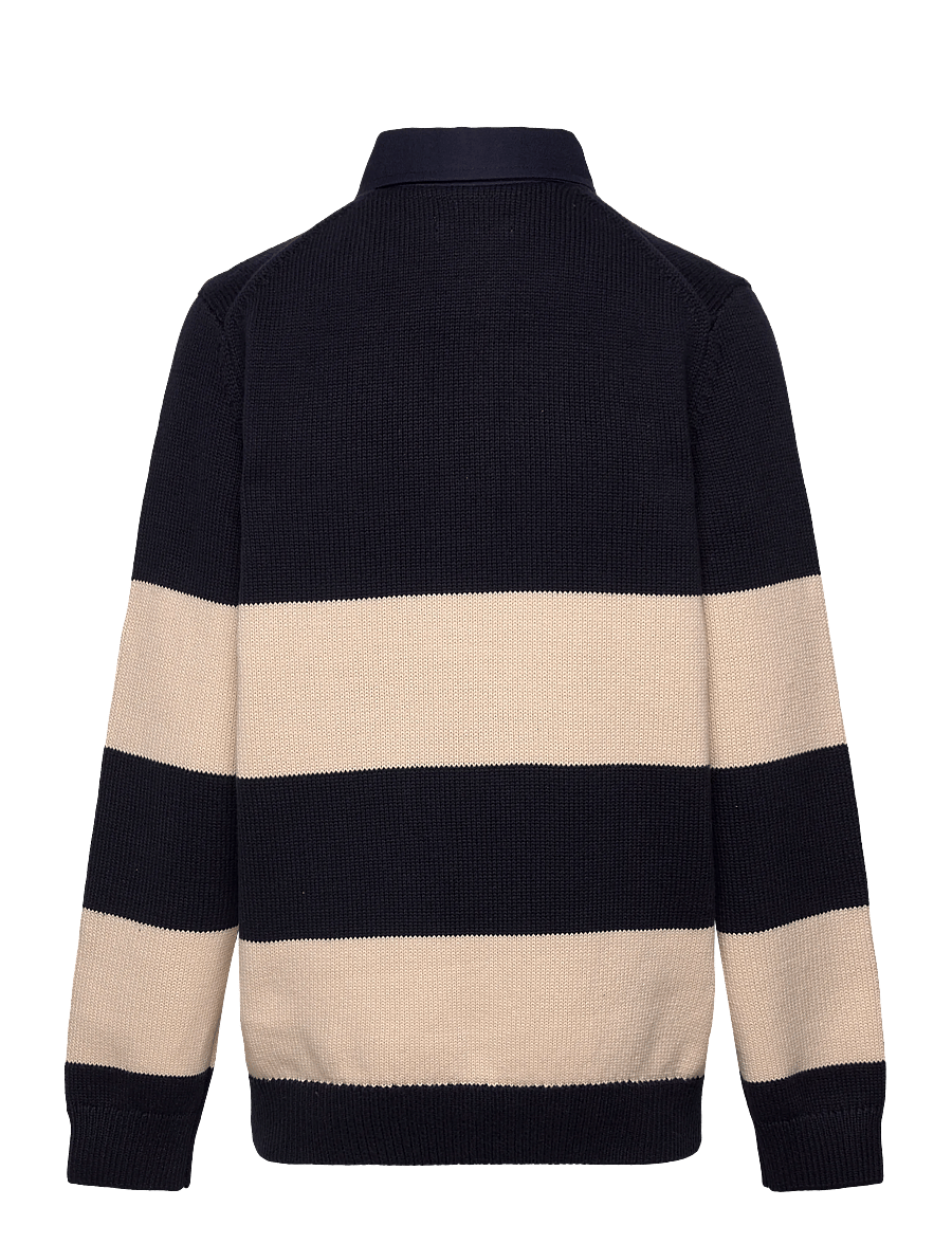 Gant Kids - Gant Knitted Rugby - långärmade pikéer - evening blue - 1