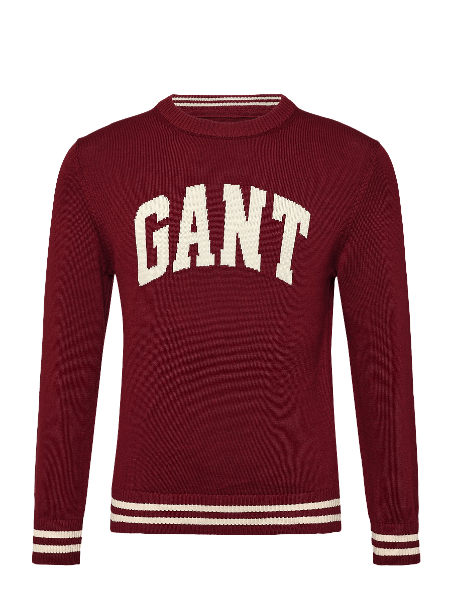 Gant Kids - Intarsia Crew Neck Sweater - pullover - plumped red - 0