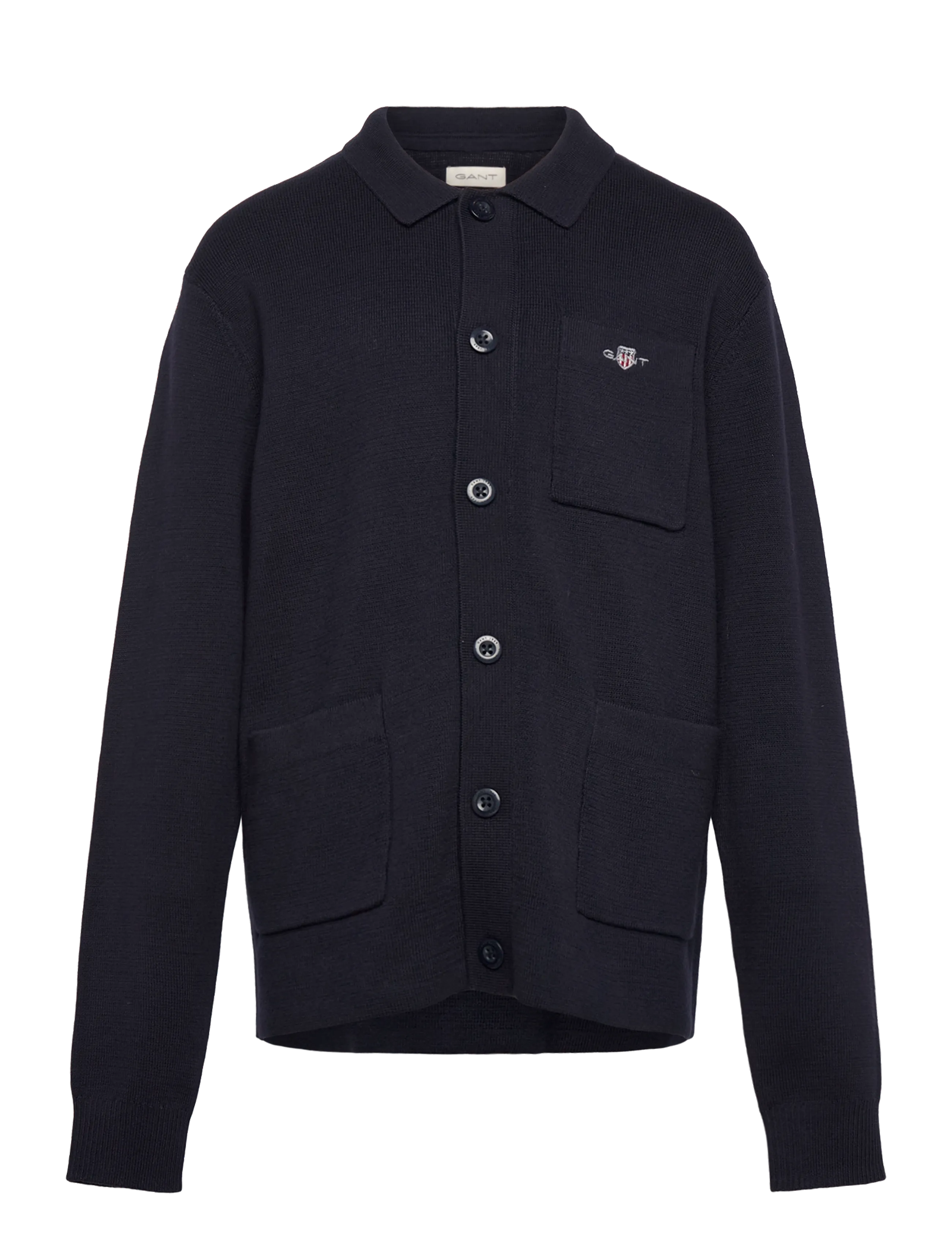 Gant Kids Knitted Shirt - Overdele - EVENING BLUE / navy
