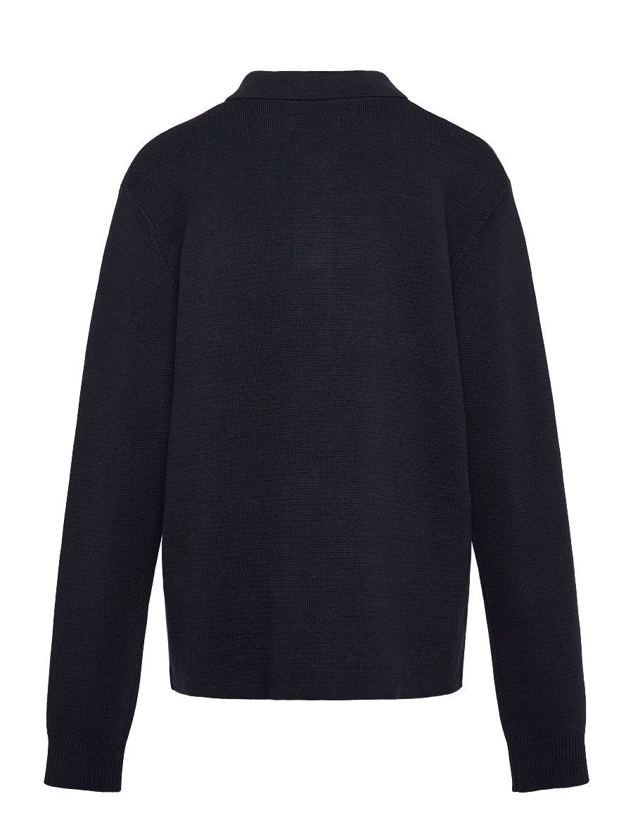 Gant Kids - Knitted Shirt - langärmlige hemden - evening blue - 1