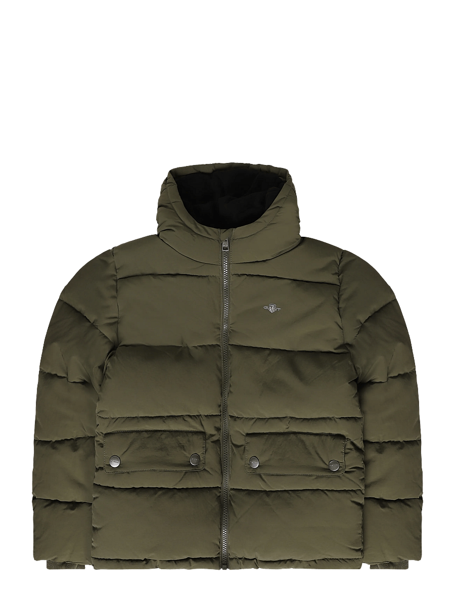 Gant Kids - Cloud Baffle Jacket - vinterjakker - juniper green - 0