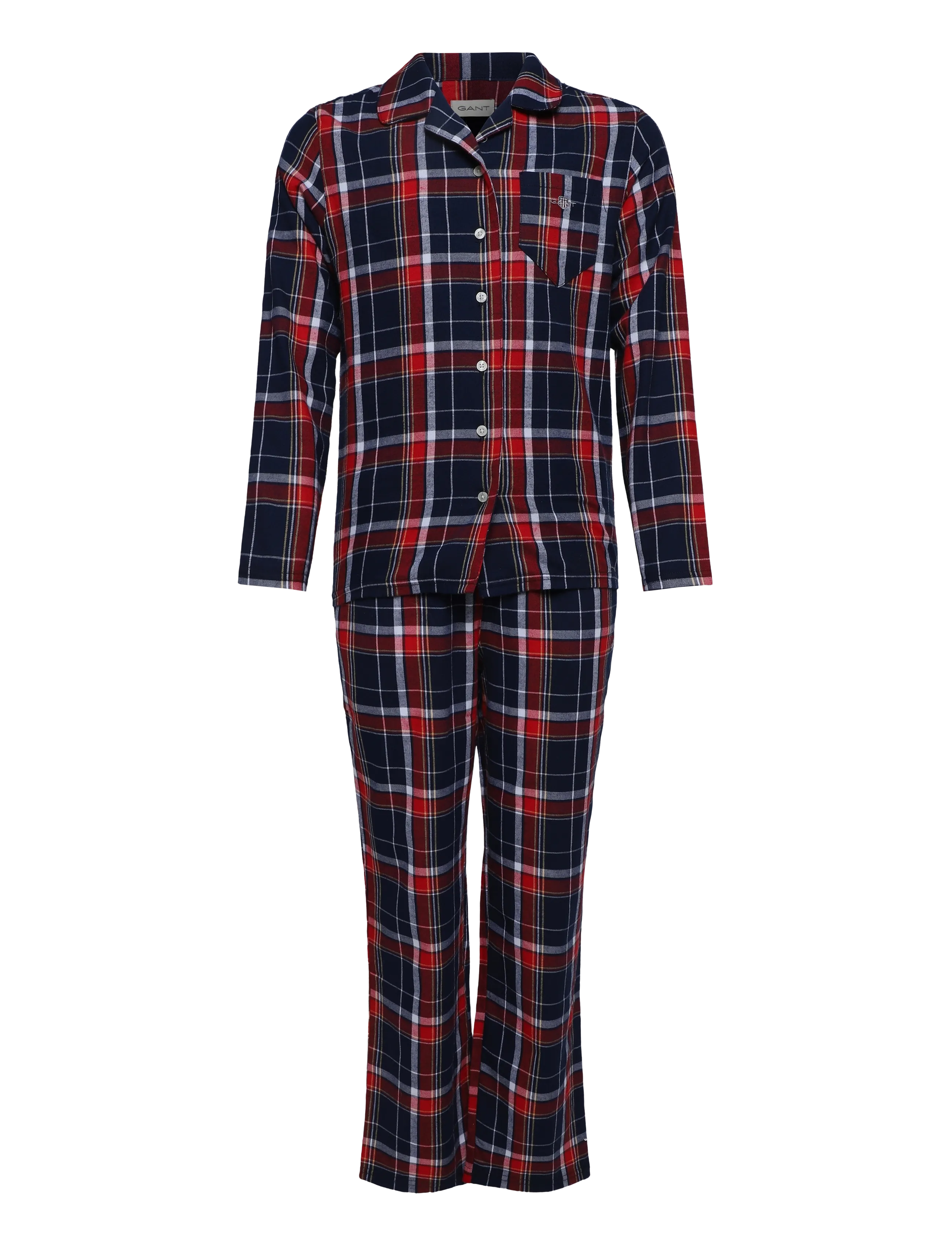 Gant Kids Plaid Flannel Pyjama Set - Kleidung - EVENING BLUE / navy