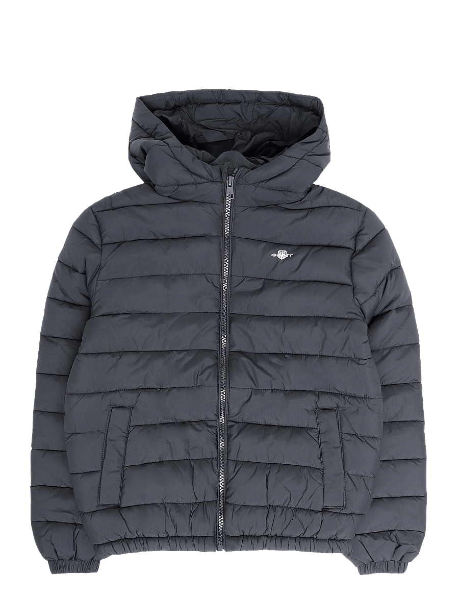 Gant Kids - Hooded Puffer Jacket FAUX down fill - talvejoped - black - 0