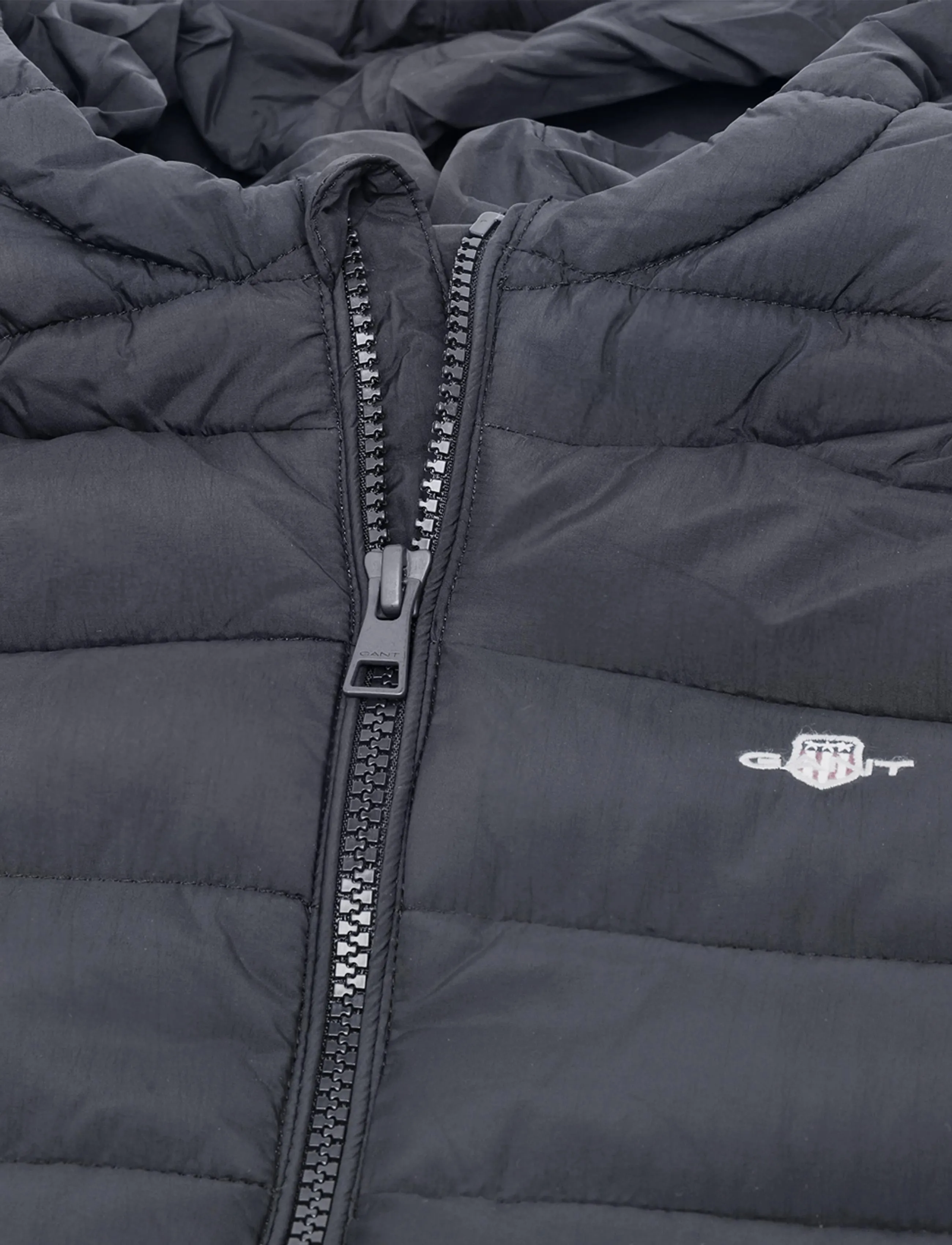 Gant Kids - Hooded Puffer Jacket FAUX down fill - talvejoped - black - 2